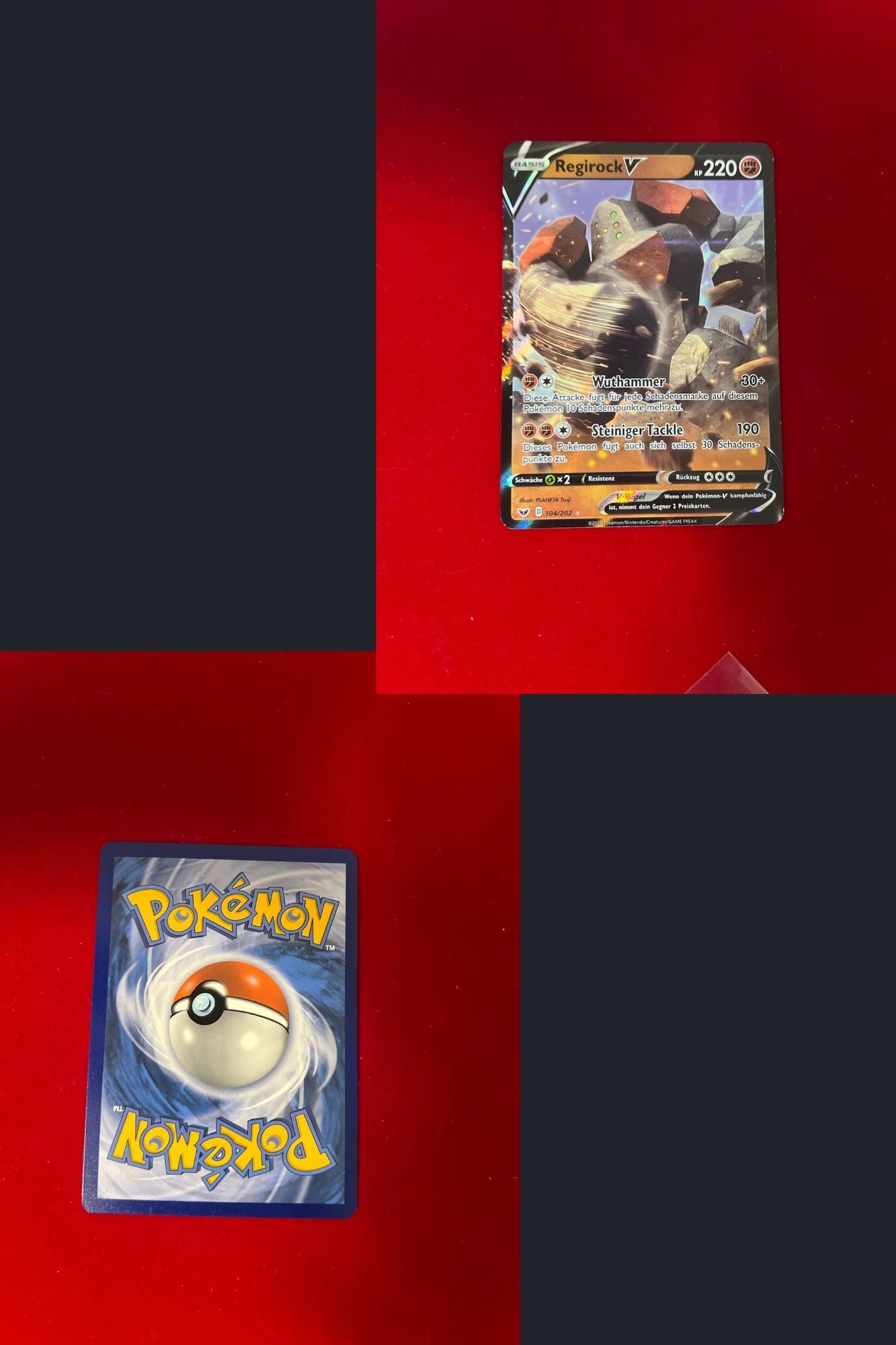 Regirock V SSH 104 Schwert & Schild Pokémon Karte Deutsch Near Mint