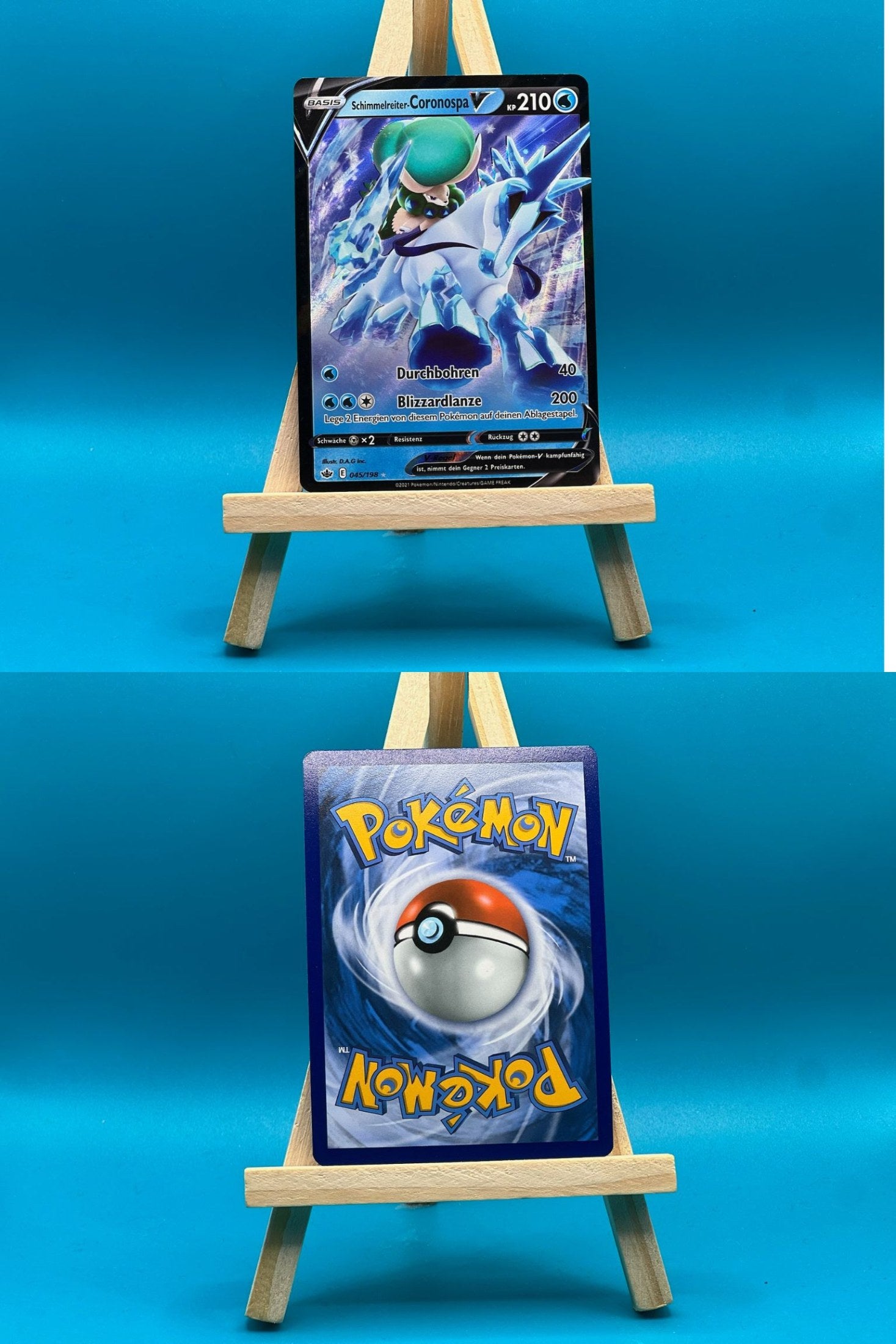 Schimmelreiter-Coronospa V CRE 045 Schaurige Herrschaft Pokémon Karte Deutsch Near Mint