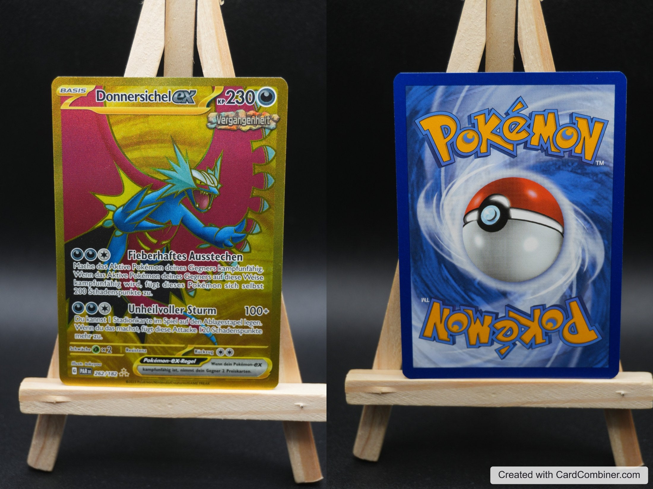 Donnersichel ex PAR 262 Paradoxrift Pokémon Karte Deutsch Near Mint