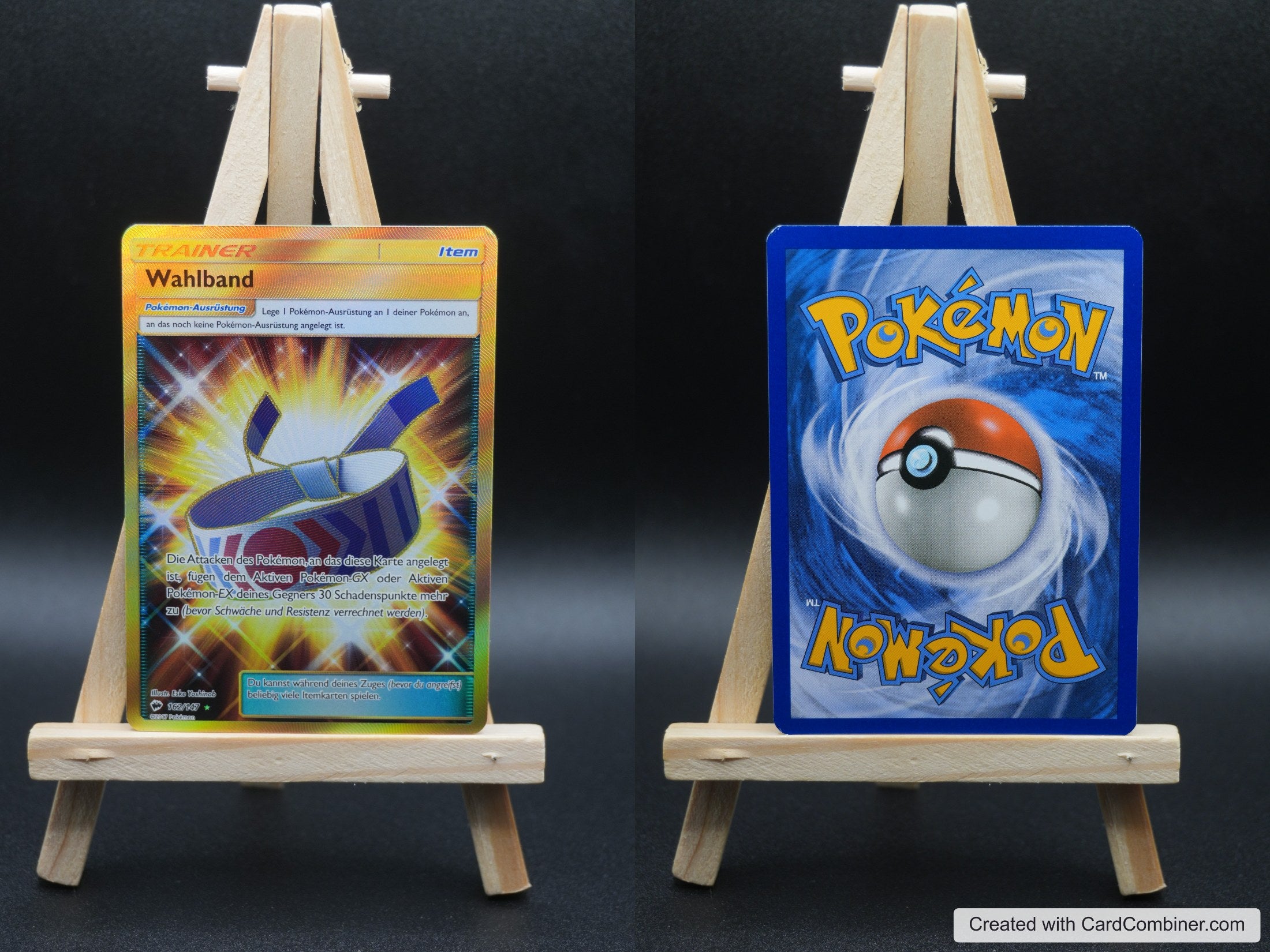 Wahlband BUS 162 Nacht in Flammen Pokémon Karte Deutsch Near Mint