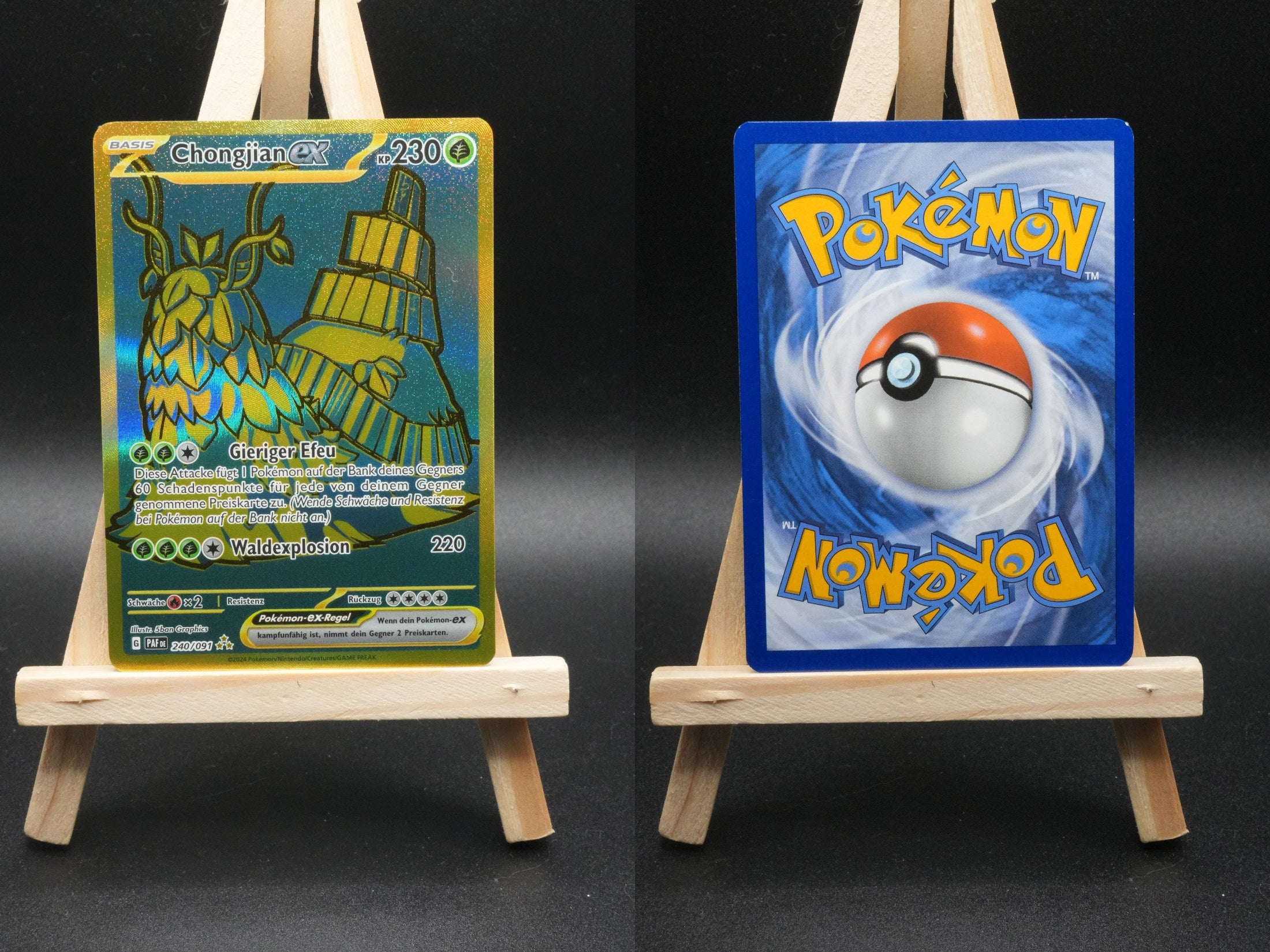 Chongjian ex PAF 240 Paldeas Schicksale Pokémon Karte Deutsch Near Mint