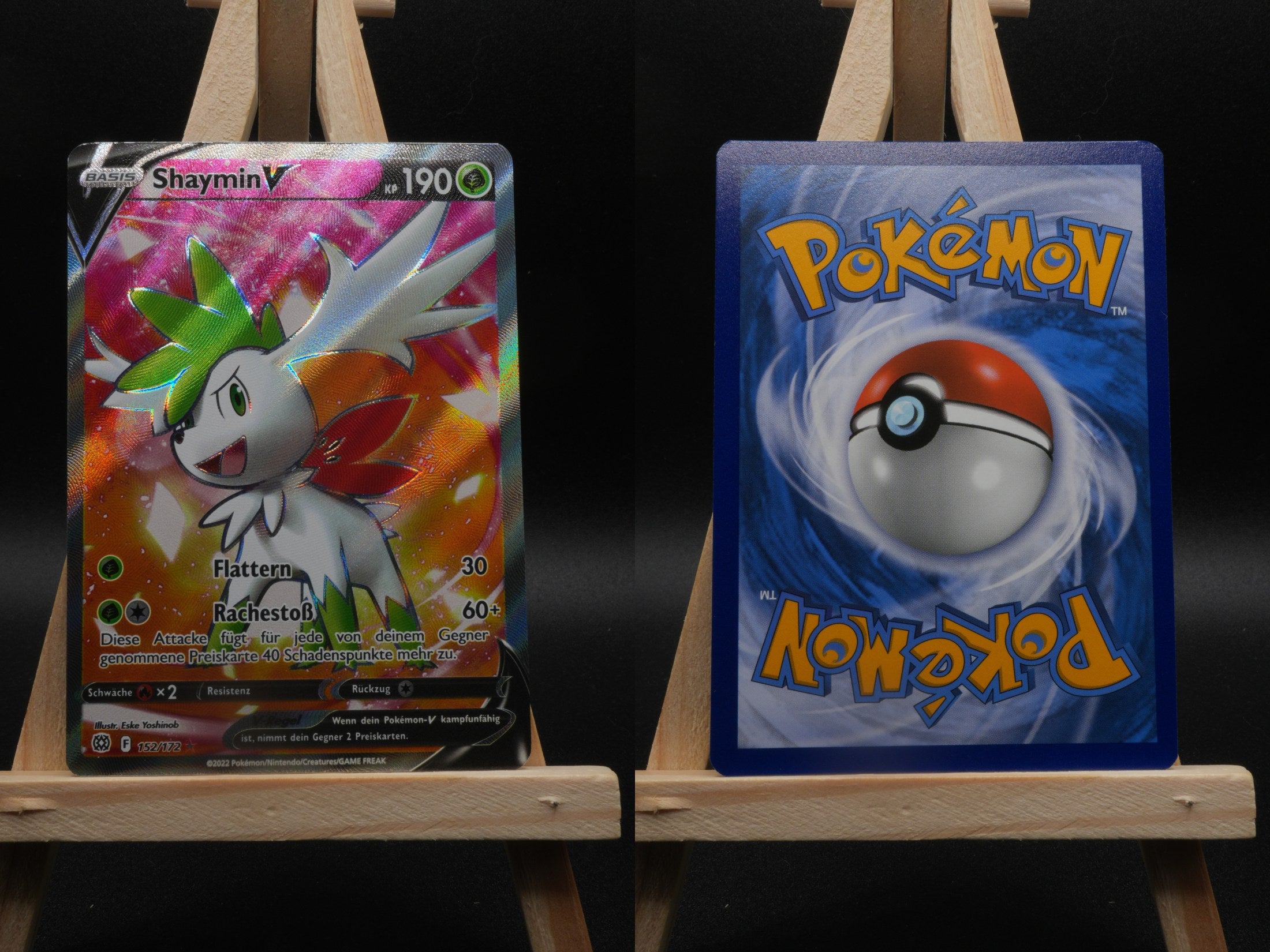 Shaymin V BRS 152 Strahlende Sterne Pokémon Karte Deutsch Near Mint