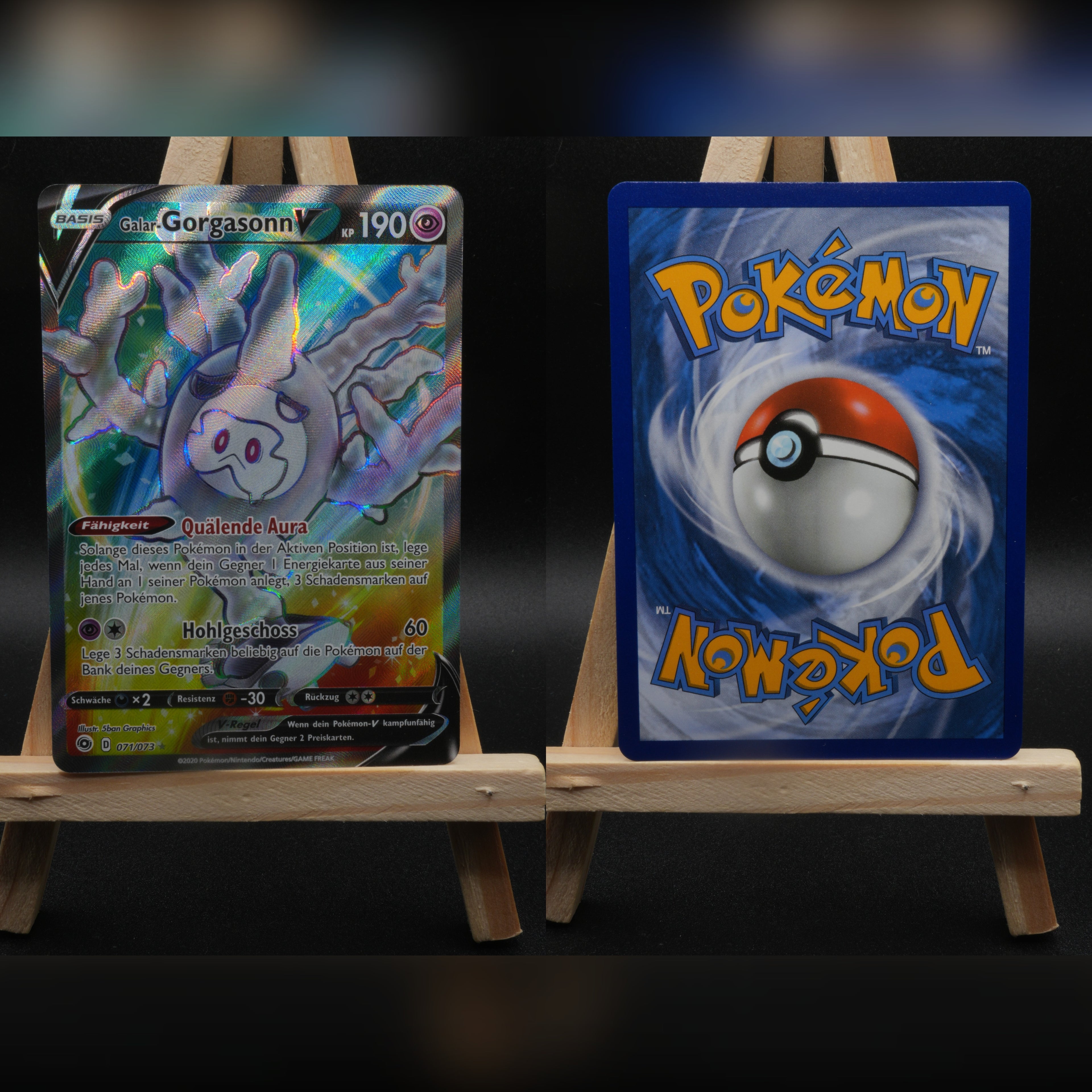 Galar-Gorgasonn V CPA 71 Weg des Champs Pokémon Karte Deutsch Near Mint