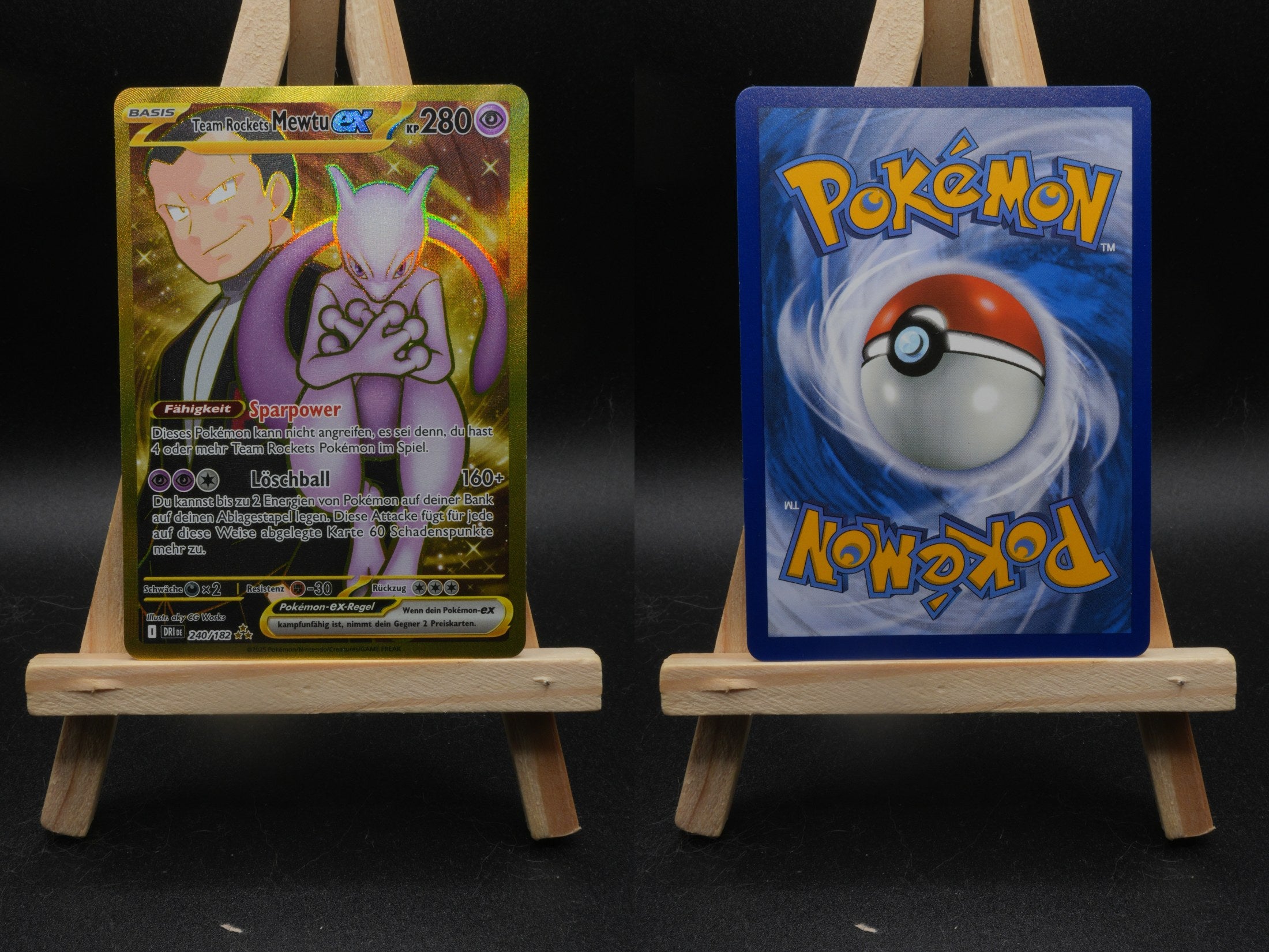 Team Rockets Mewtu ex DRI 240 Ewige Rivalen Pokémon Karte Deutsch Near Mint