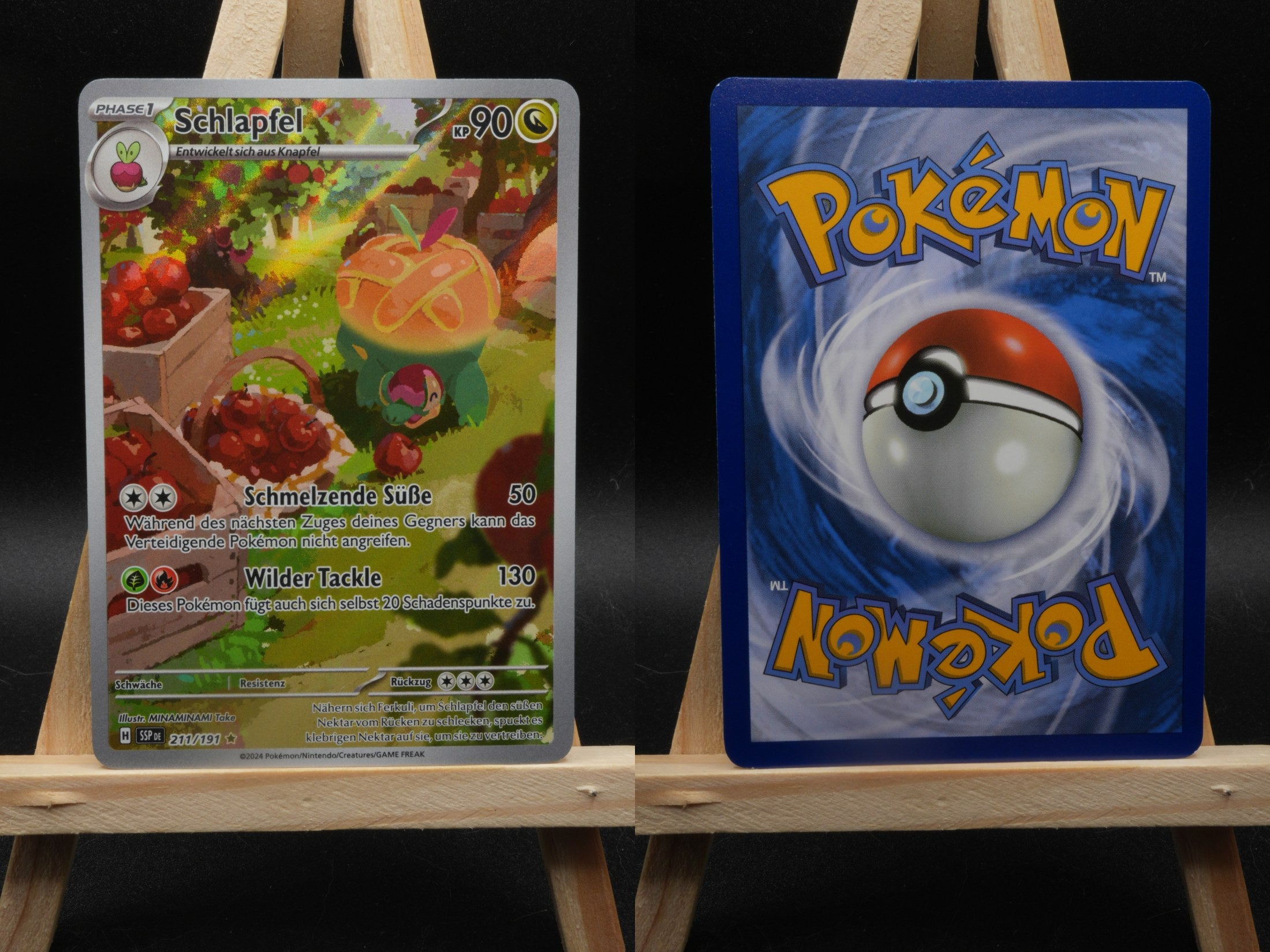 Schlapfel SSP 211 Stürmische Funken Pokémon Karte Deutsch Near Mint