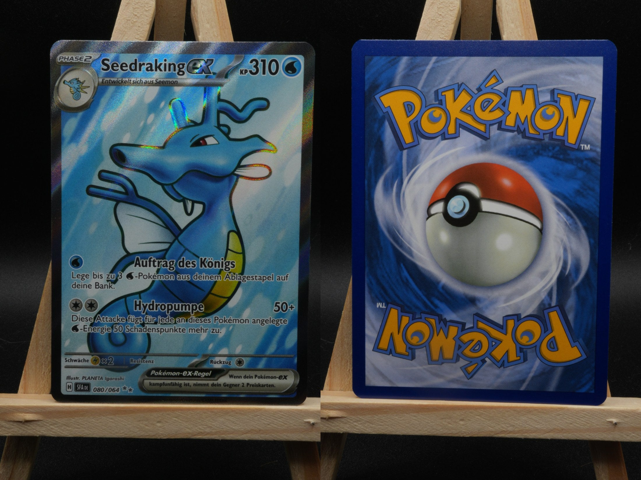 Seedraking ex SFA 080 Nebel der Sagen Pokémon Karte Deutsch Near Mint
