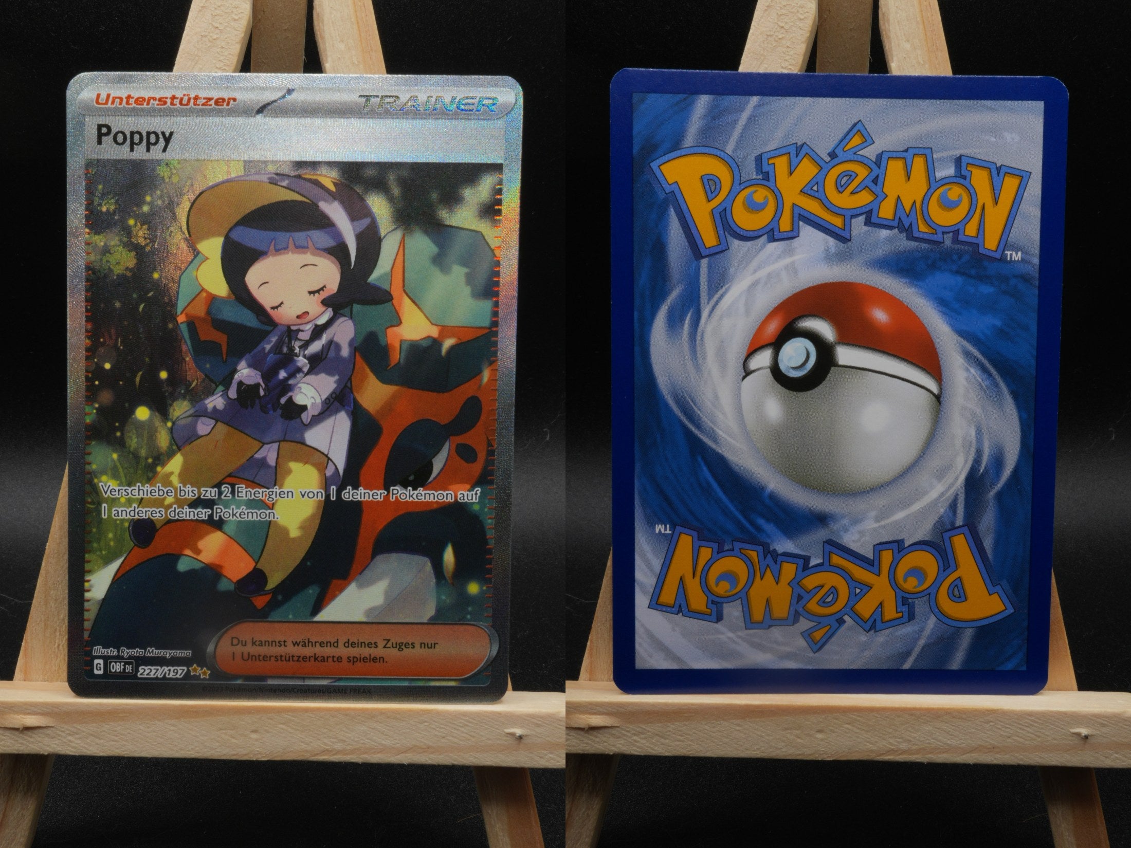 Poppy OBF 227 Obsidianflammen Pokémon Karte Deutsch Near Mint