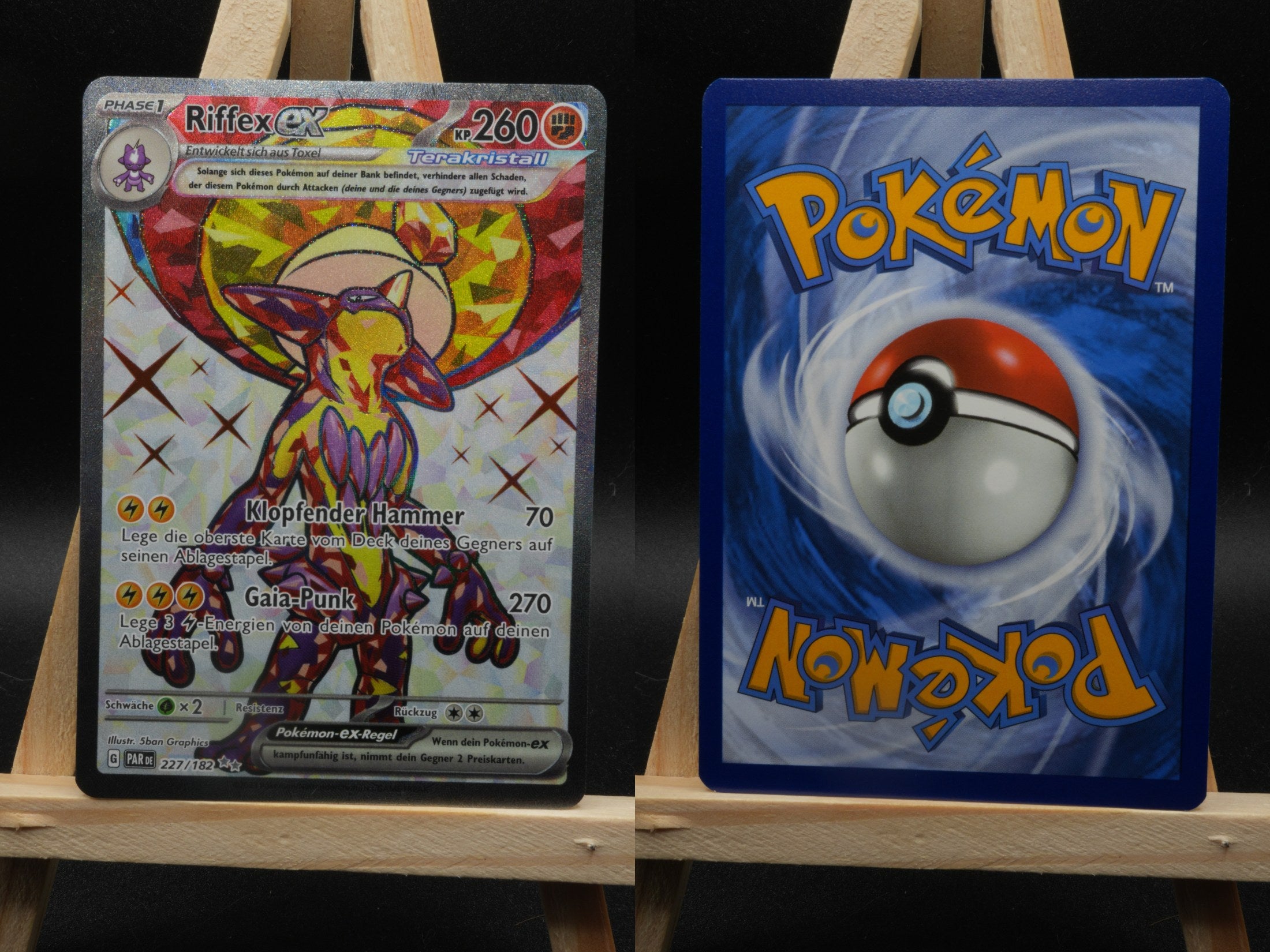 Riffex ex PAR 227 Paradoxrift Pokémon Karte Deutsch Near Mint