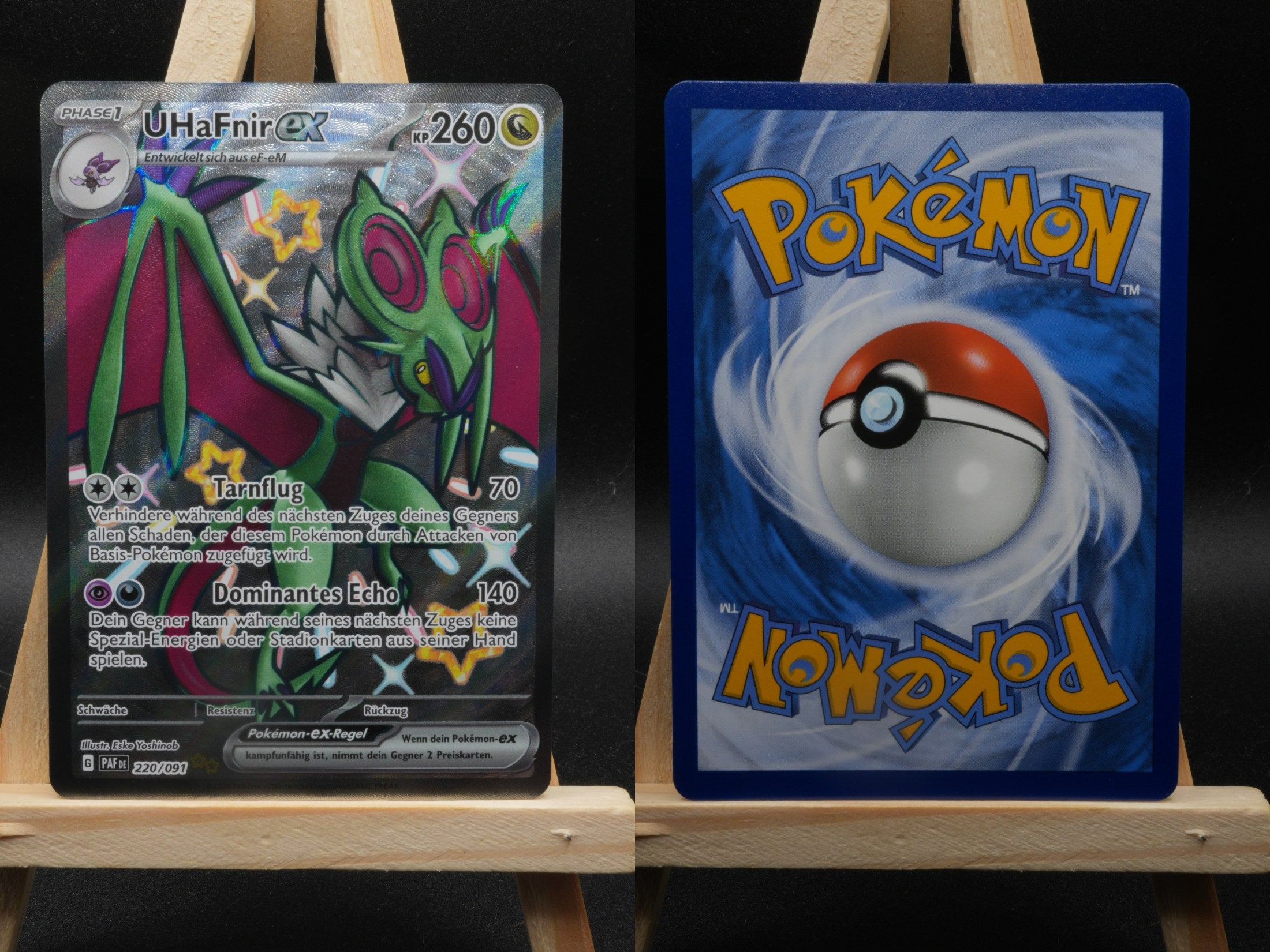 UHaFnir ex PAF 220 Paldeas Schicksale Pokémon Karte Deutsch Near Mint