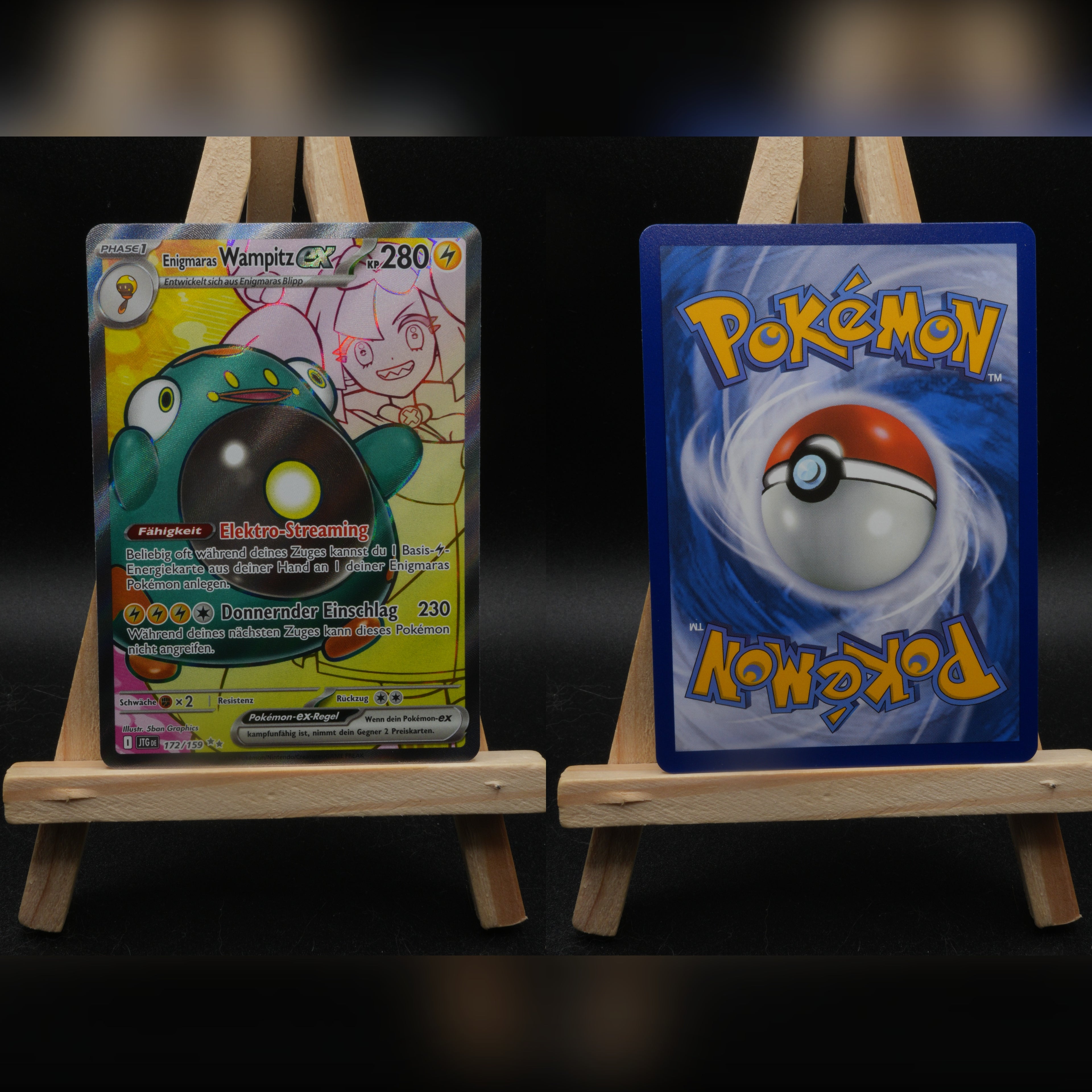 Enigmaras Wampitz ex JTG 172 Reisegefährten Pokémon Karte Deutsch Near Mint