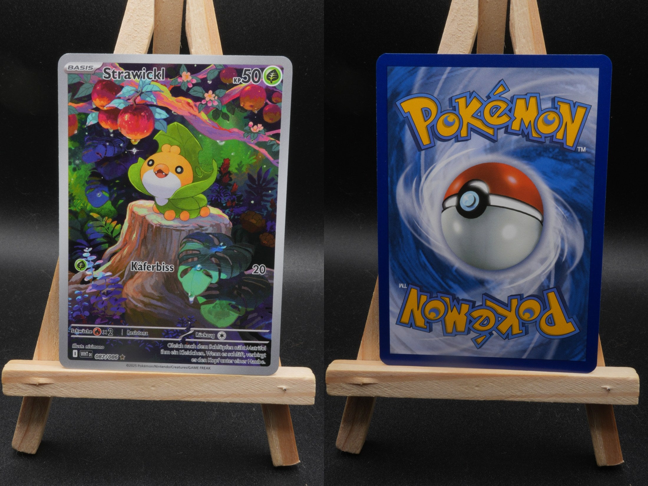Strawickl WHT 087 Weiße Flammen Pokémon Karte Deutsch Near Mint