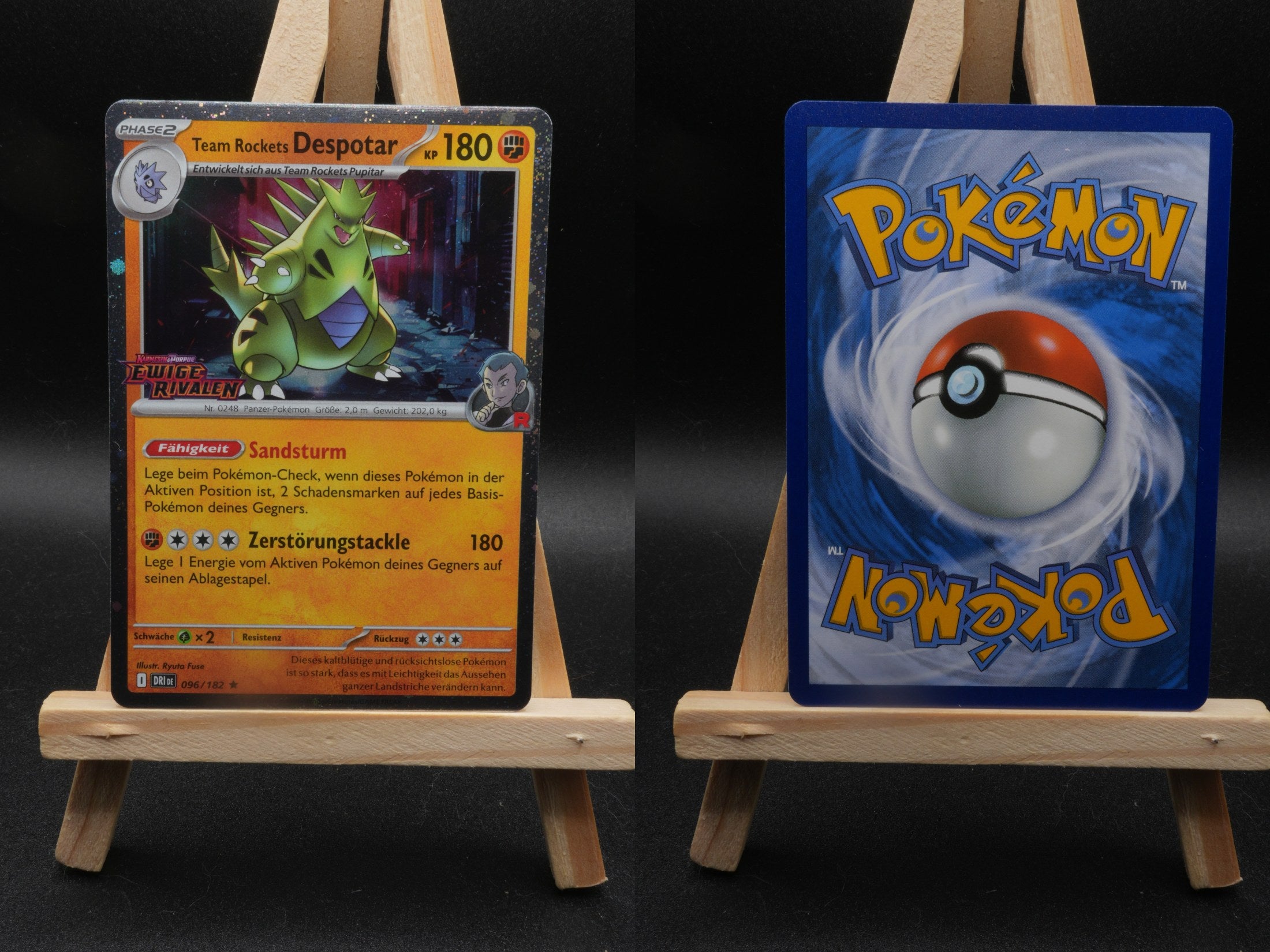 Team Rockets Despotar xDRI 096 Ewige Rivalen Pokémon Karte Deutsch Near Mint