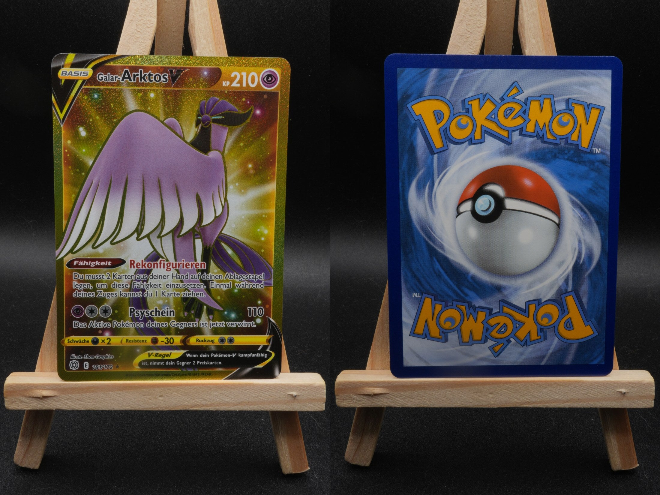 Galar-Arktos V BRS 181 Strahlende Sterne Pokémon Karte Deutsch Near Mint