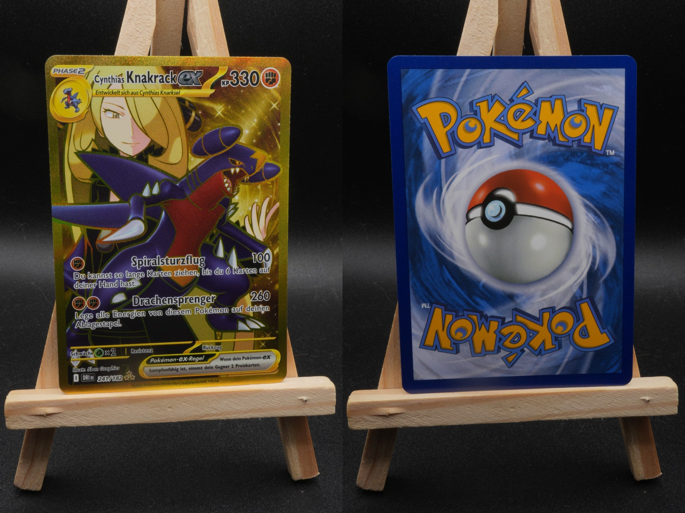Cynthias Knakrack ex DRI 241 Ewige Rivalen Pokémon Karte Deutsch Near Mint