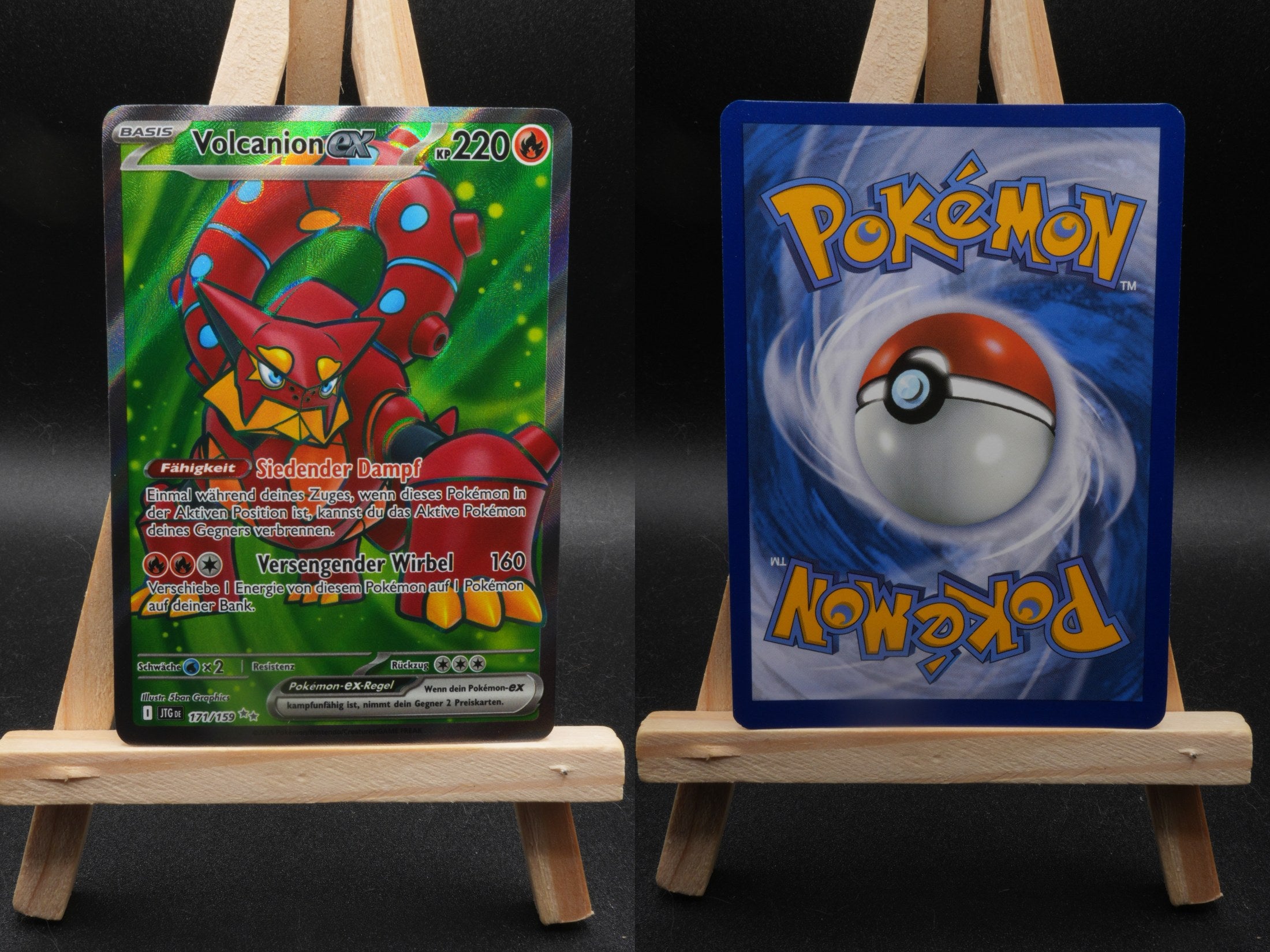 Volcanion ex JTG 171 Reisegefährten Pokémon Karte Deutsch Near Mint