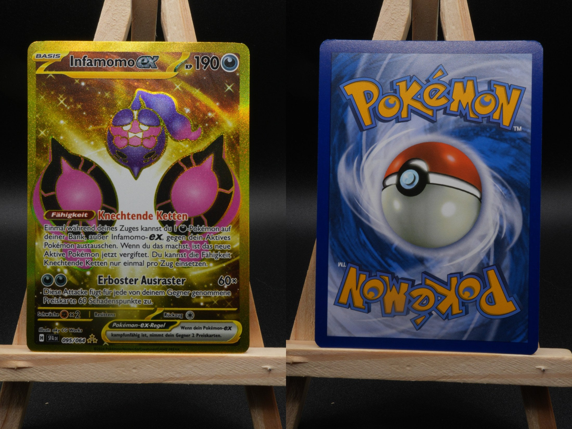 Infamomo ex SFA 095 Nebel der Sagen Pokémon Karte Deutsch Near Mint