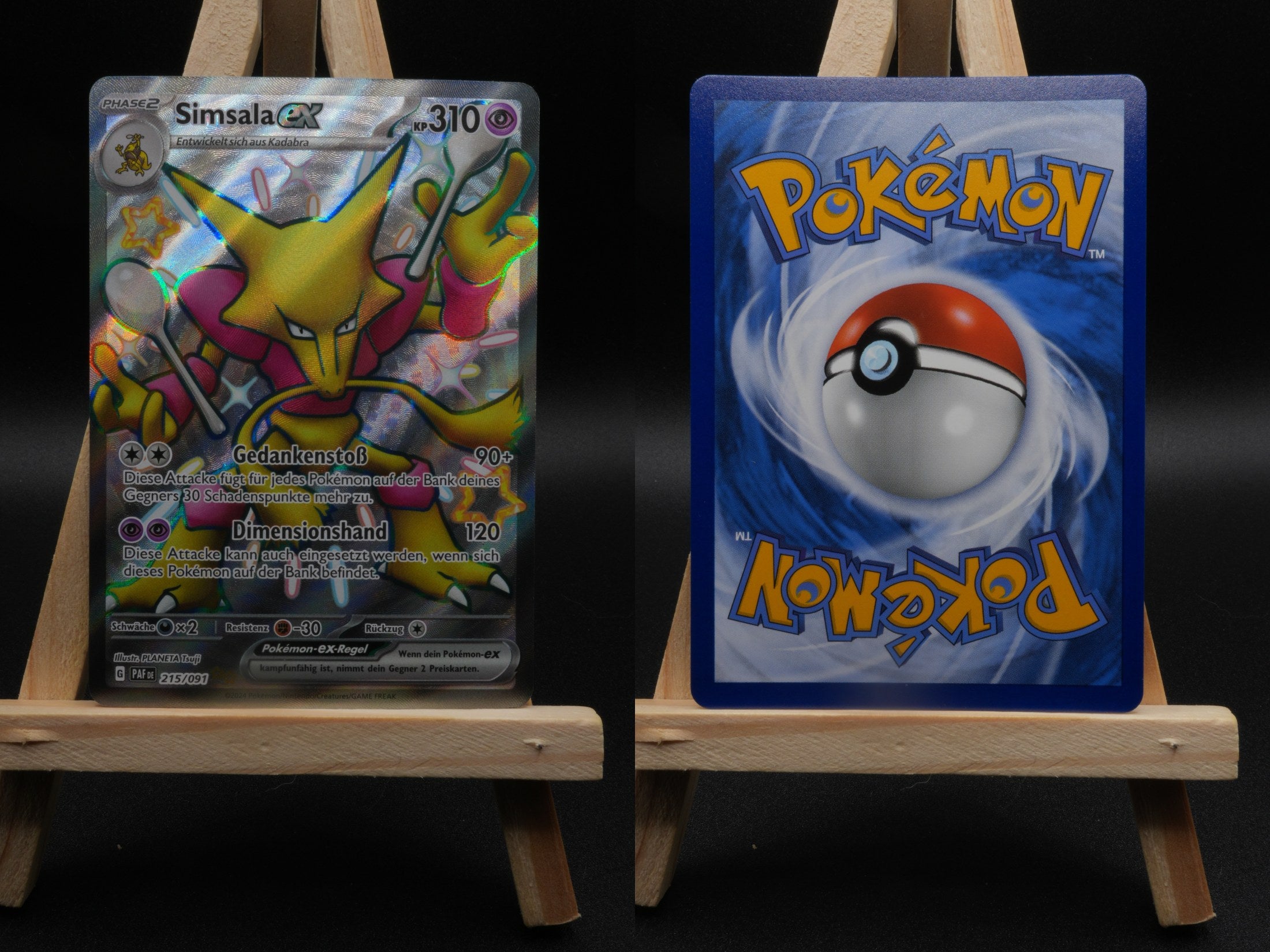 Simsala ex PAF 215 Paldeas Schicksale Pokémon Karte Deutsch Near Mint