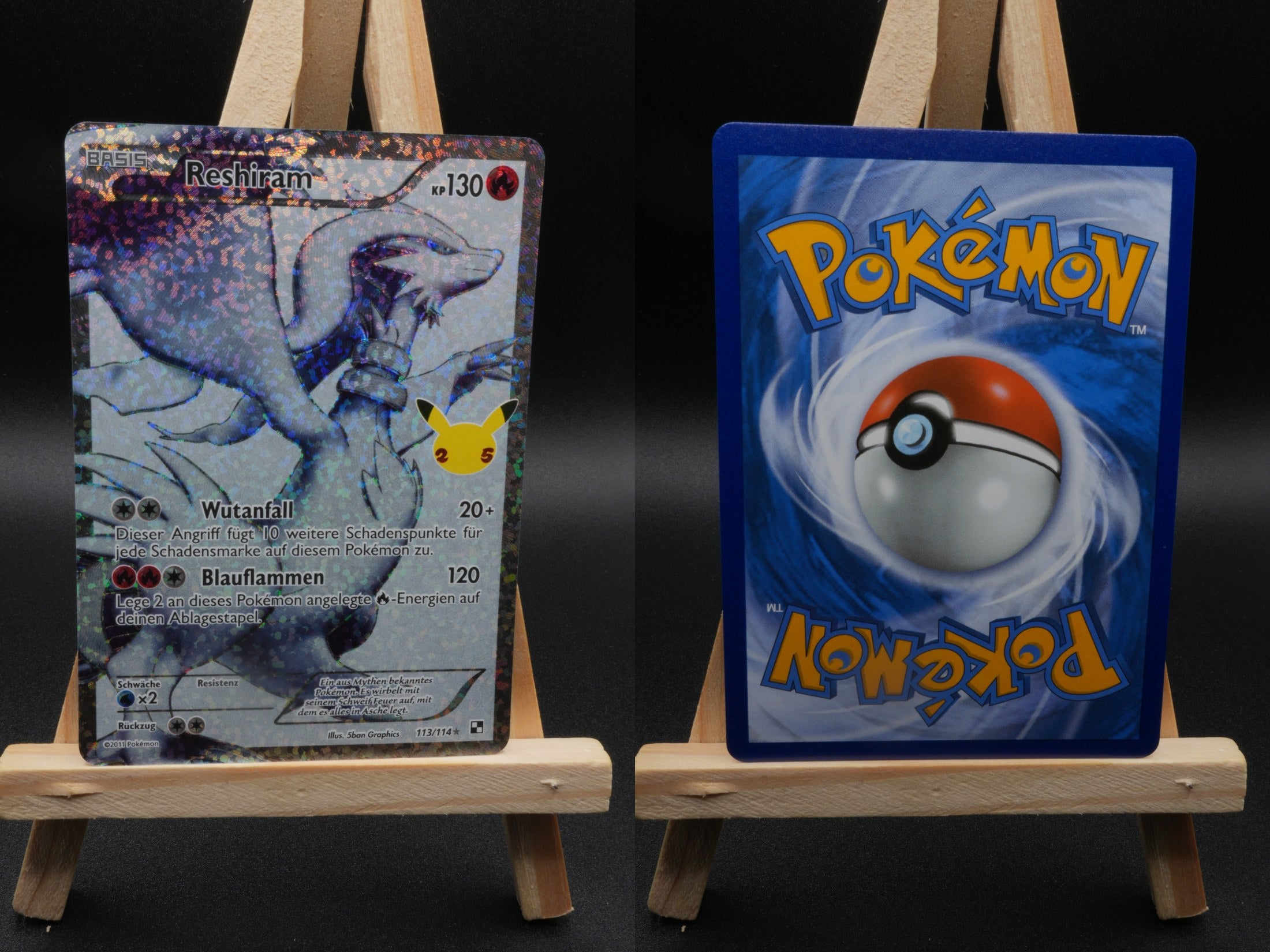 Reshiram CEL BLW 113 Celebrations Pokémon Karte Deutsch Near Mint