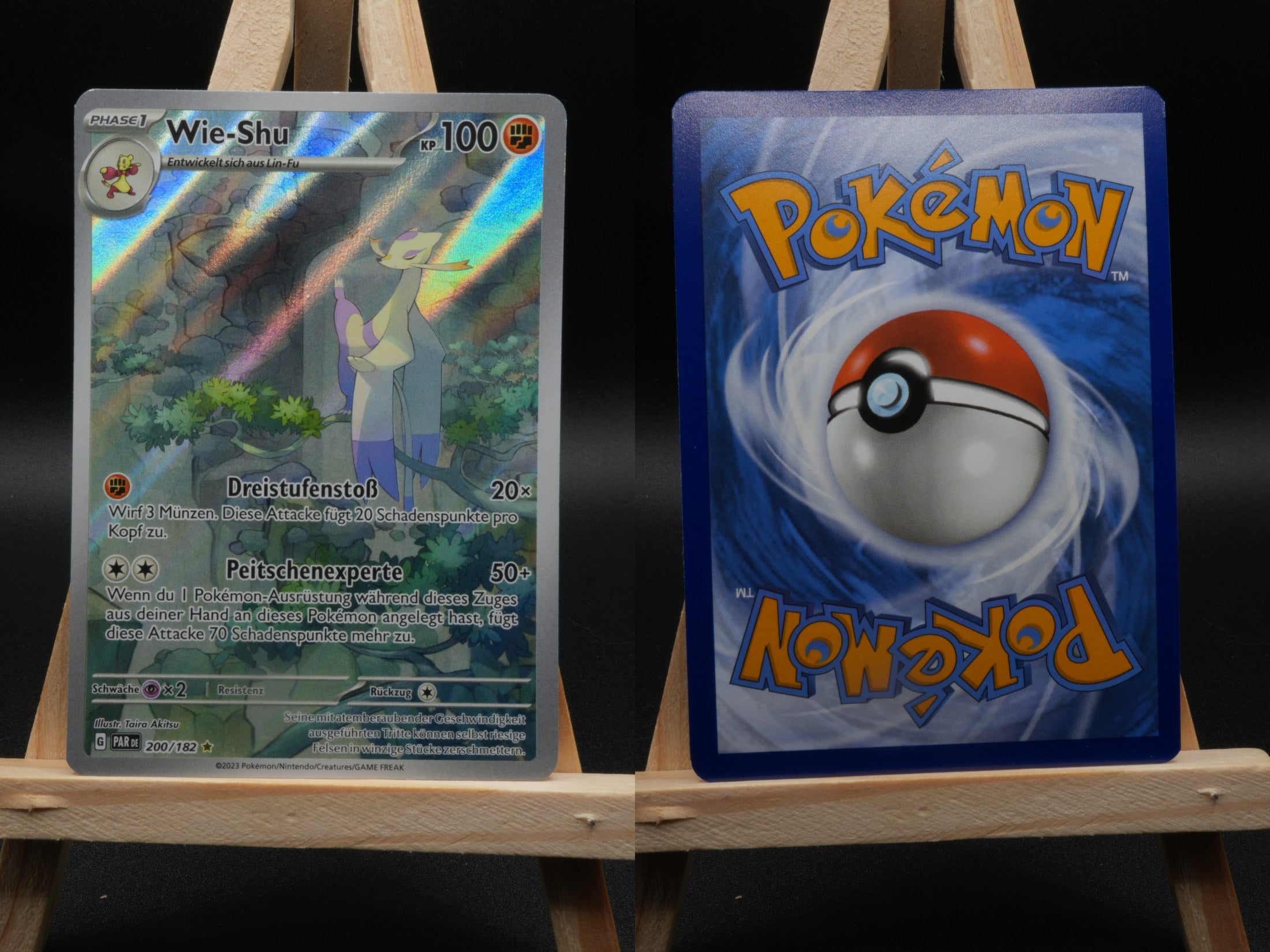 Wie-Shu PAR 200 Paradoxrift Pokémon Karte Deutsch Near Mint