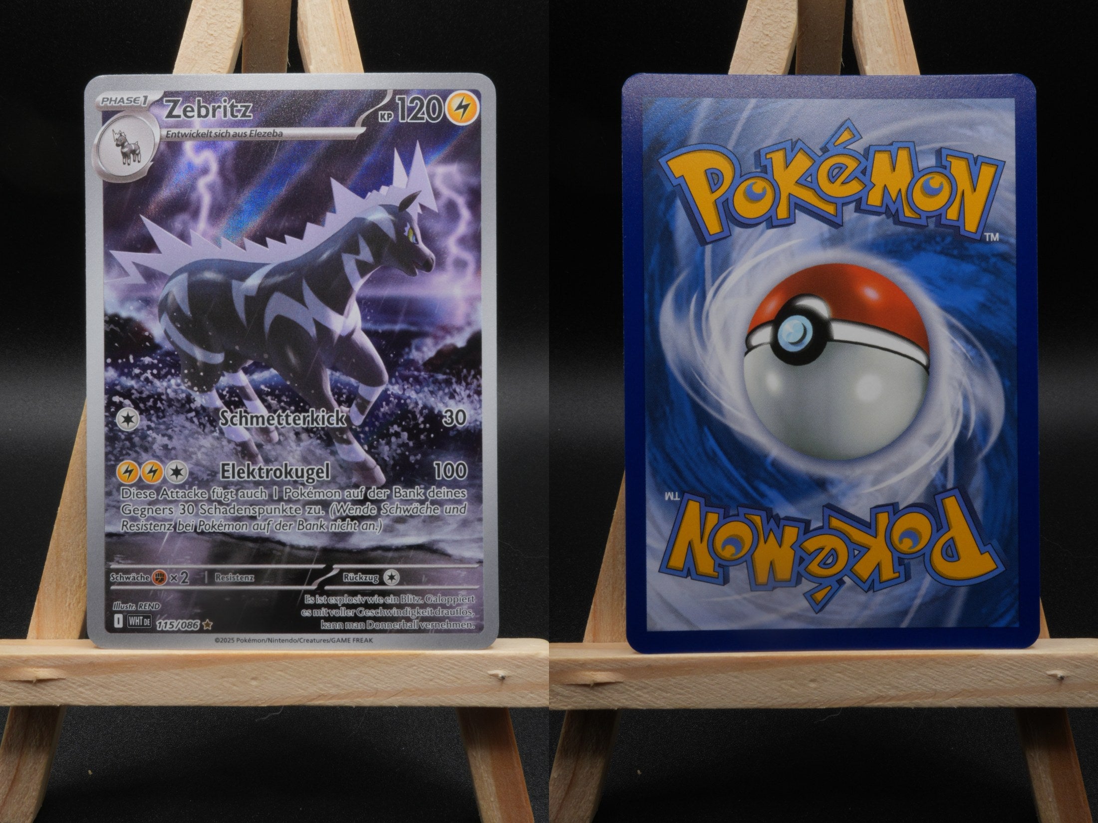 Zebritz WHT 115 Weiße Flammen Pokémon Karte Deutsch Near Mint