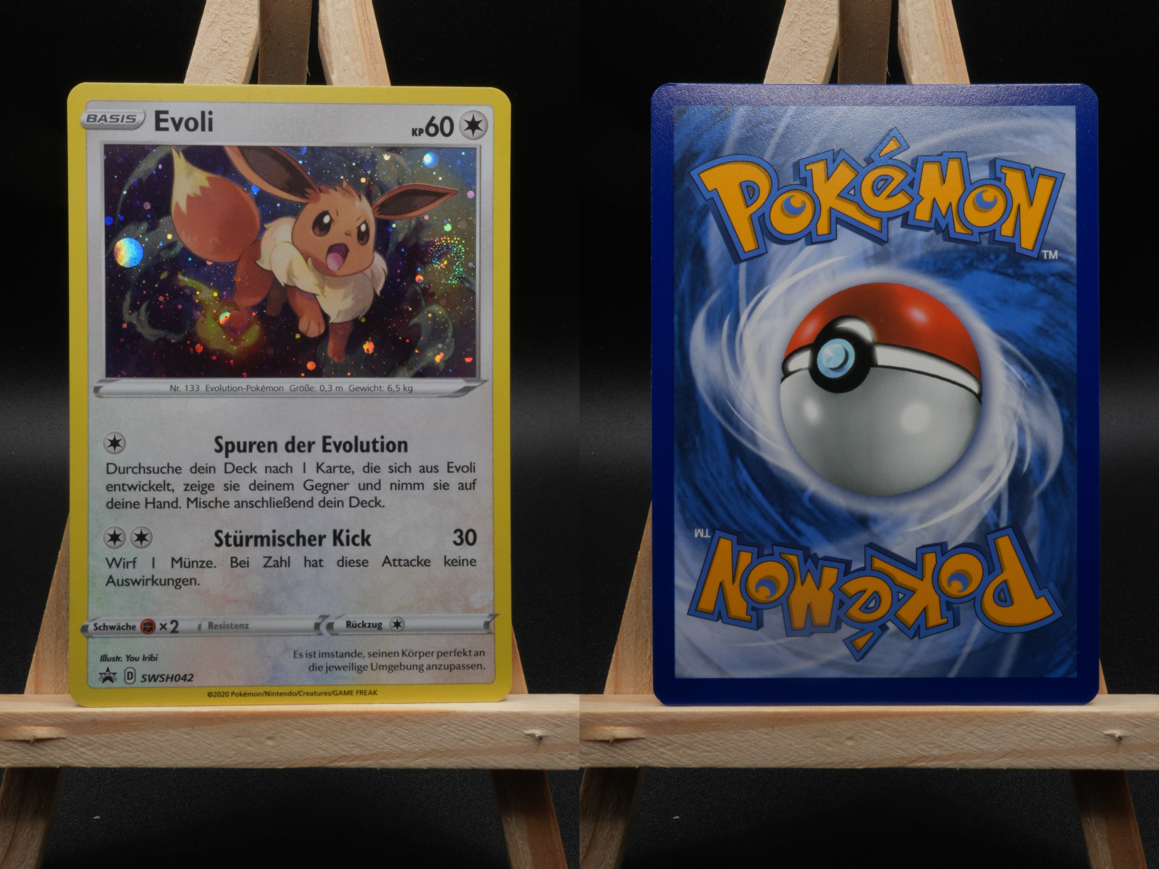 Evoli SWSH 042 SWSH Black Star Promo Pokémon Karte Deutsch Near Mint