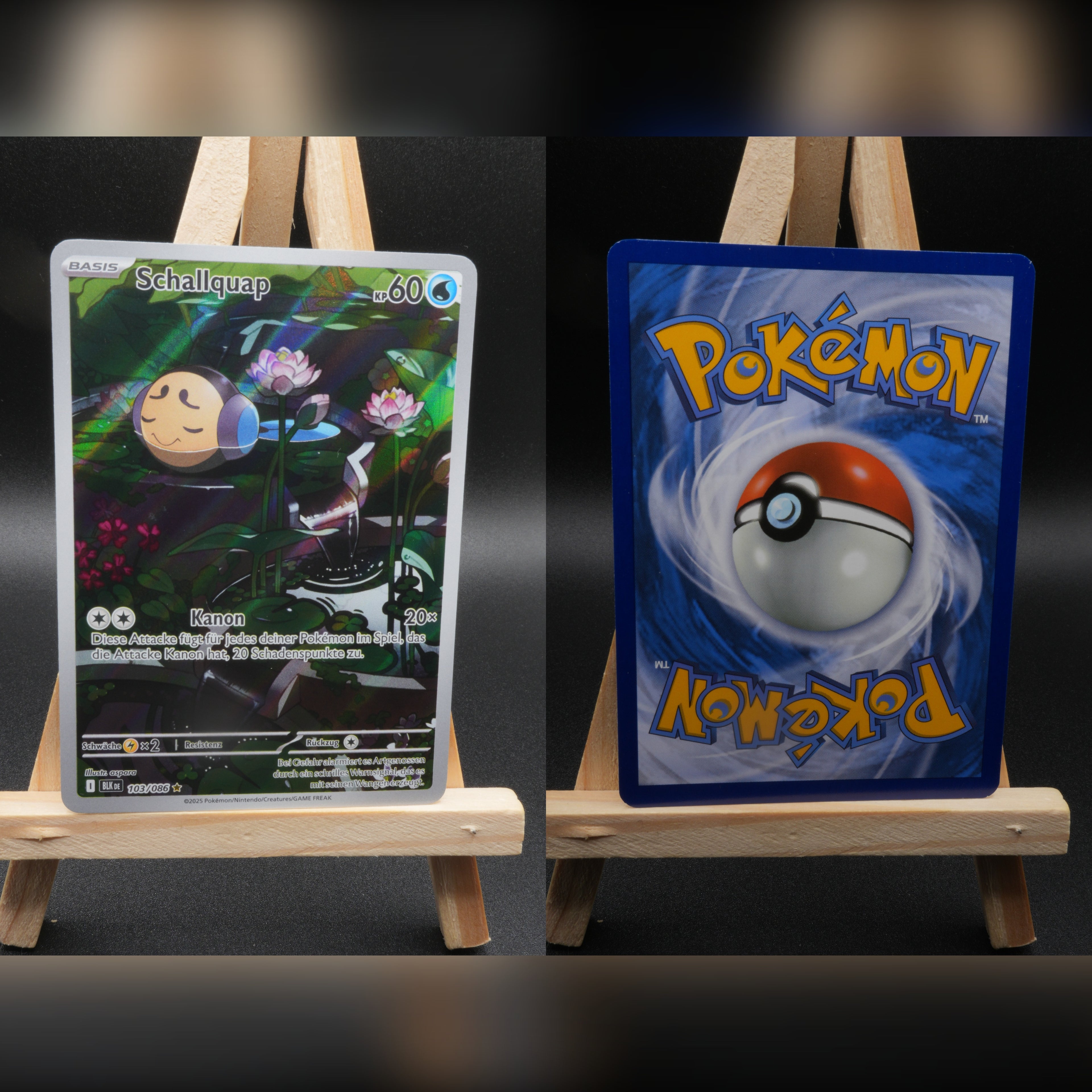 Pokémon Schallquap BLK-103 Illustration Rare Deutsch NM