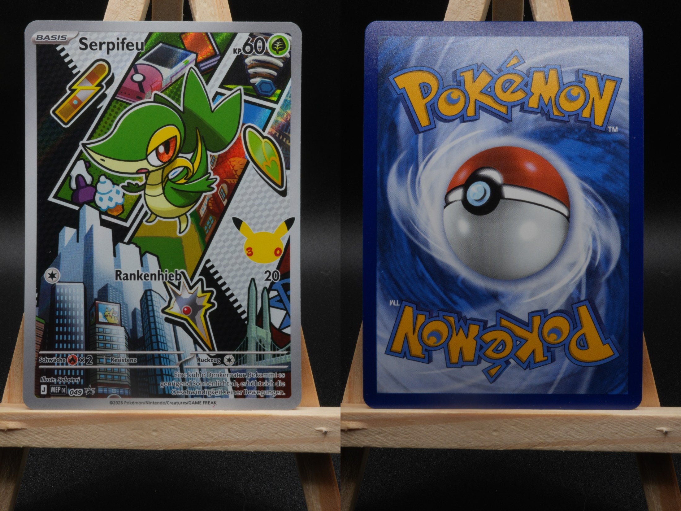 Serpifeu MEP 049 MEP Black Star Promos Pokémon Karte Deutsch Near Mint