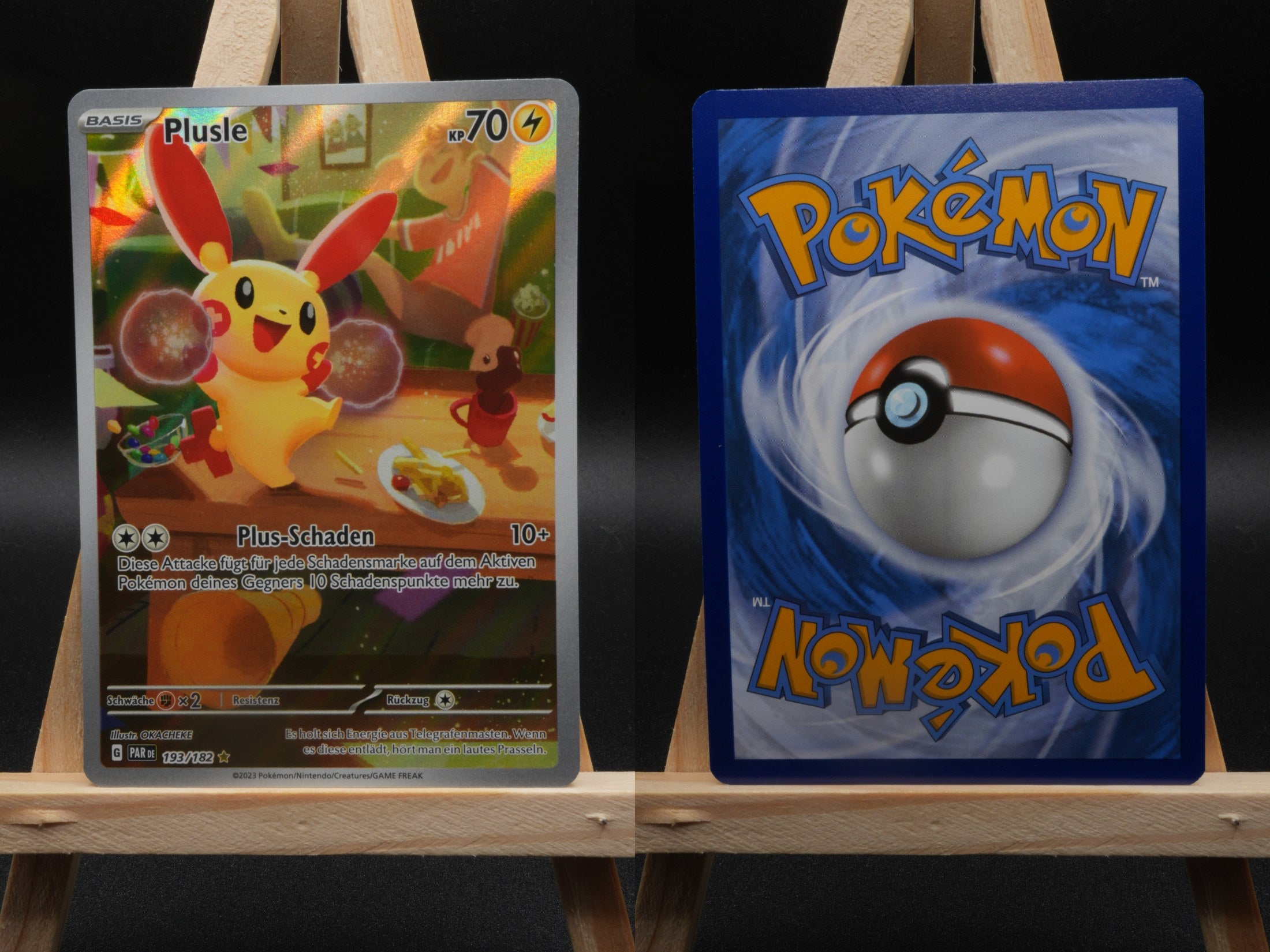 Plusle PAR 193 Paradoxrift Pokémon Karte Deutsch Near Mint