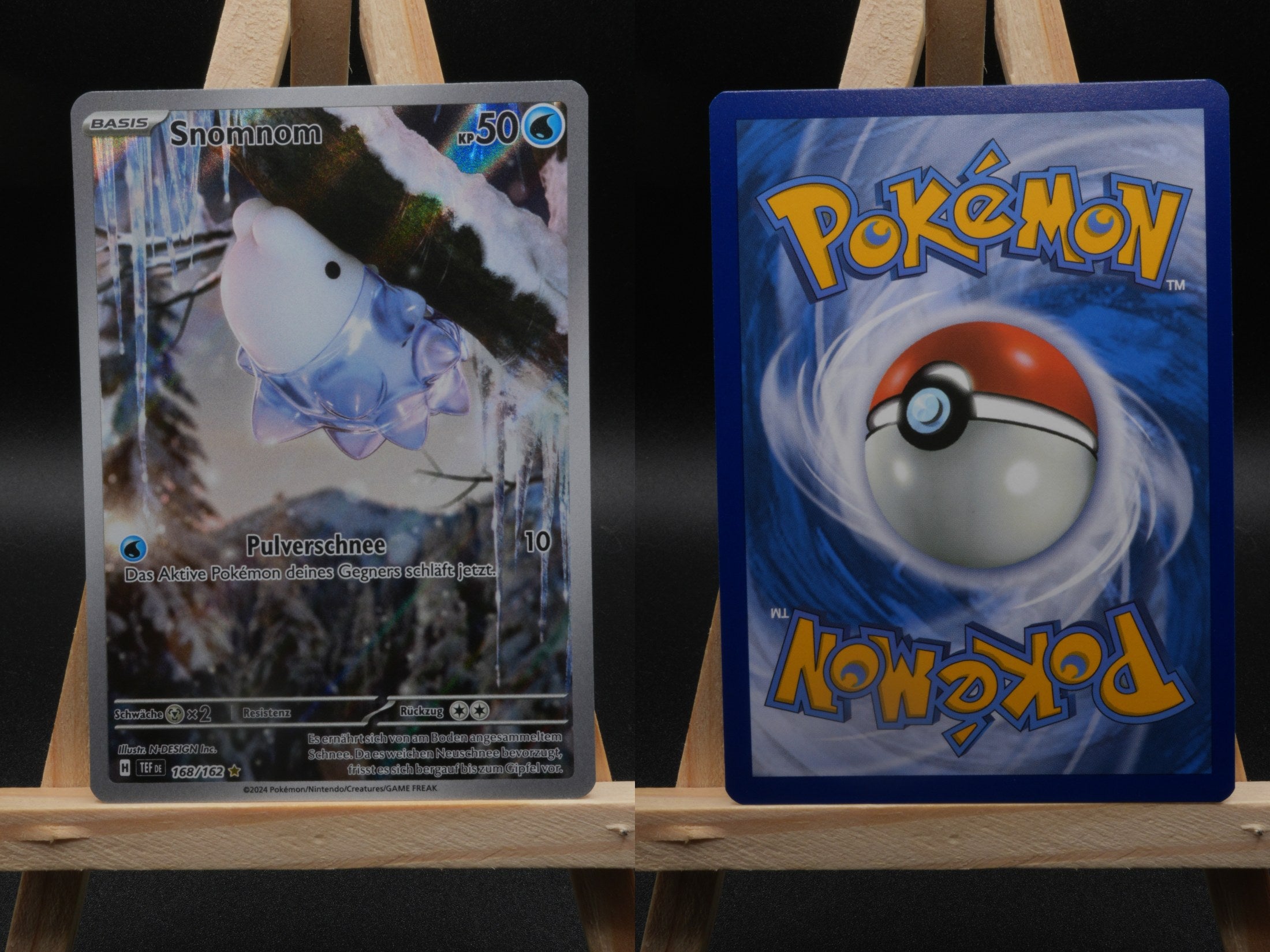 Snomnom TEF 168 Gewalten der Zeit Pokémon Karte Deutsch Near Mint