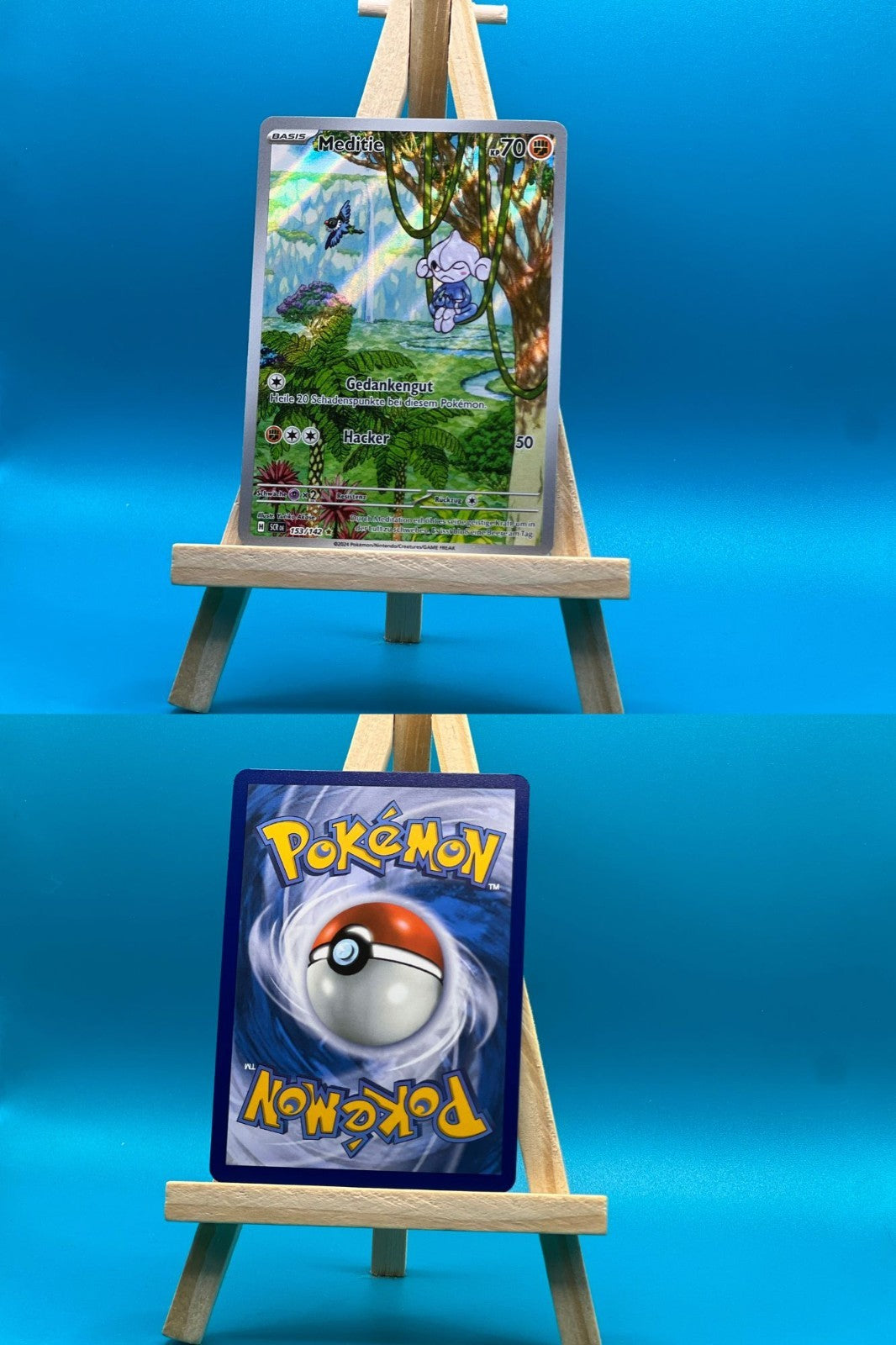 Meditie SCR 153 Stellarkrone Pokémon Karte Deutsch Near Mint