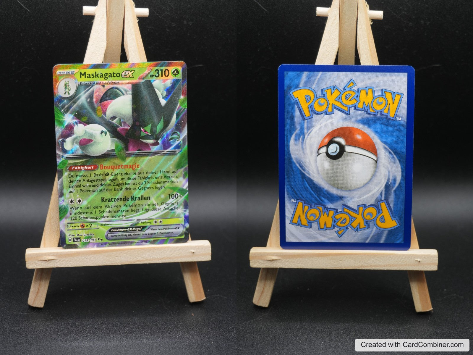 Maskagato ex PAL 015 Entwicklungen in Paldea Pokémon Karte Deutsch Near Mint