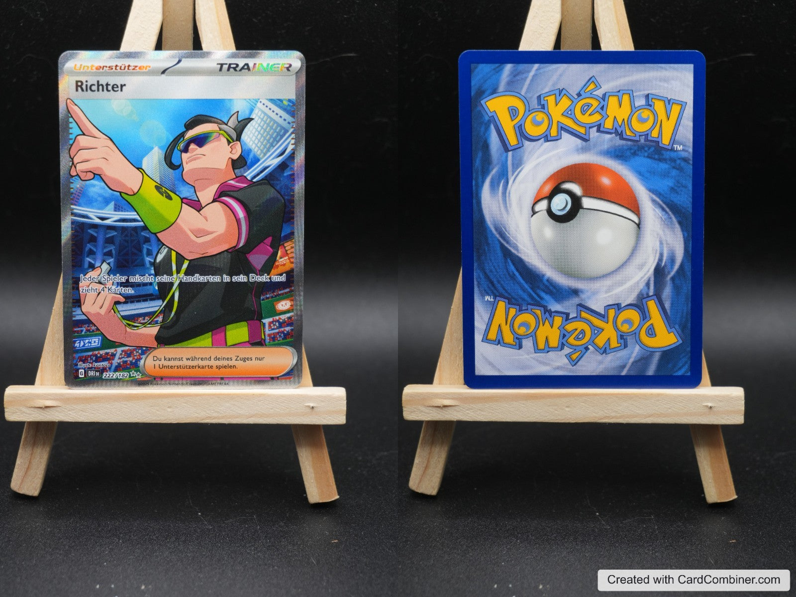 Richter DRI 222 Ewige Rivalen Pokémon Karte Deutsch Near Mint