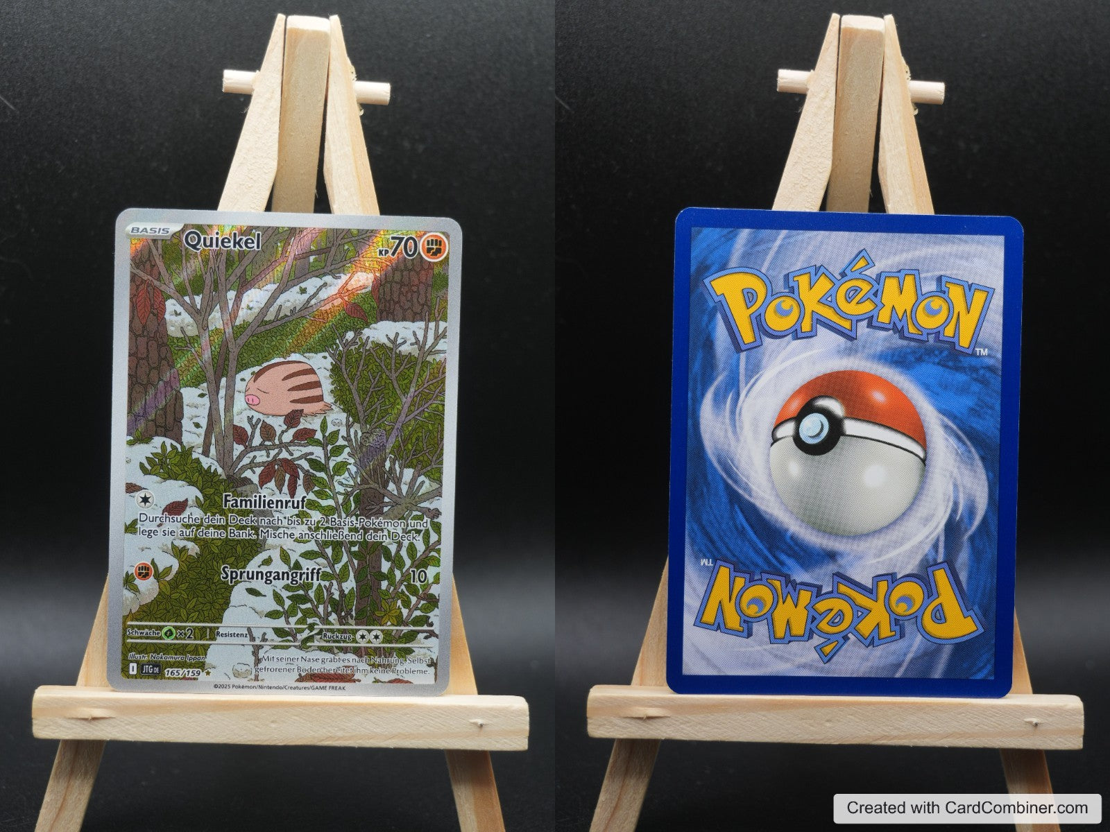 Quiekel JTG 165 Reisegefährten Pokémon Karte Deutsch Near Mint