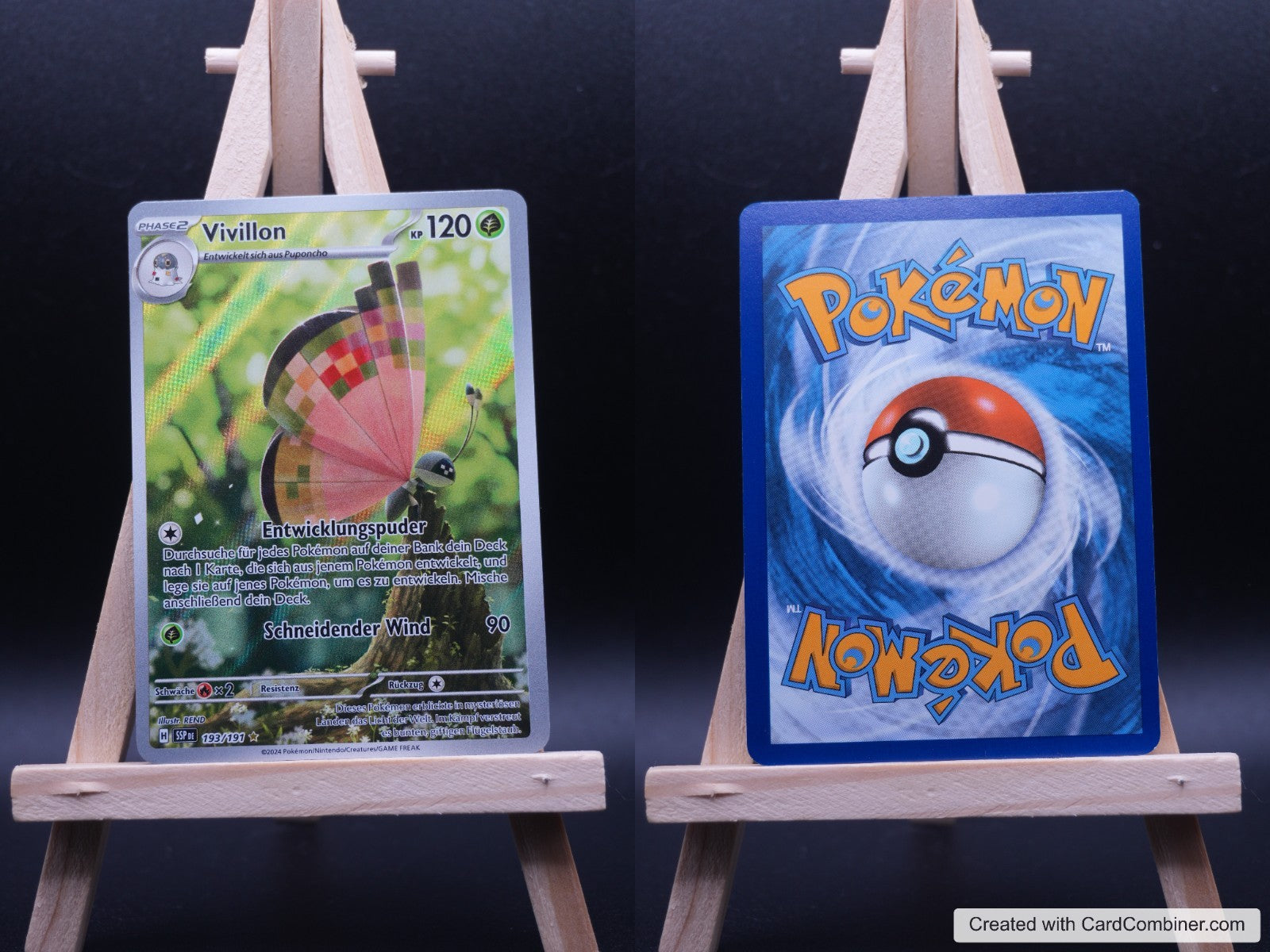 Vivillon SSP 193 Stürmische Funken Pokémon Karte Deutsch Near Mint