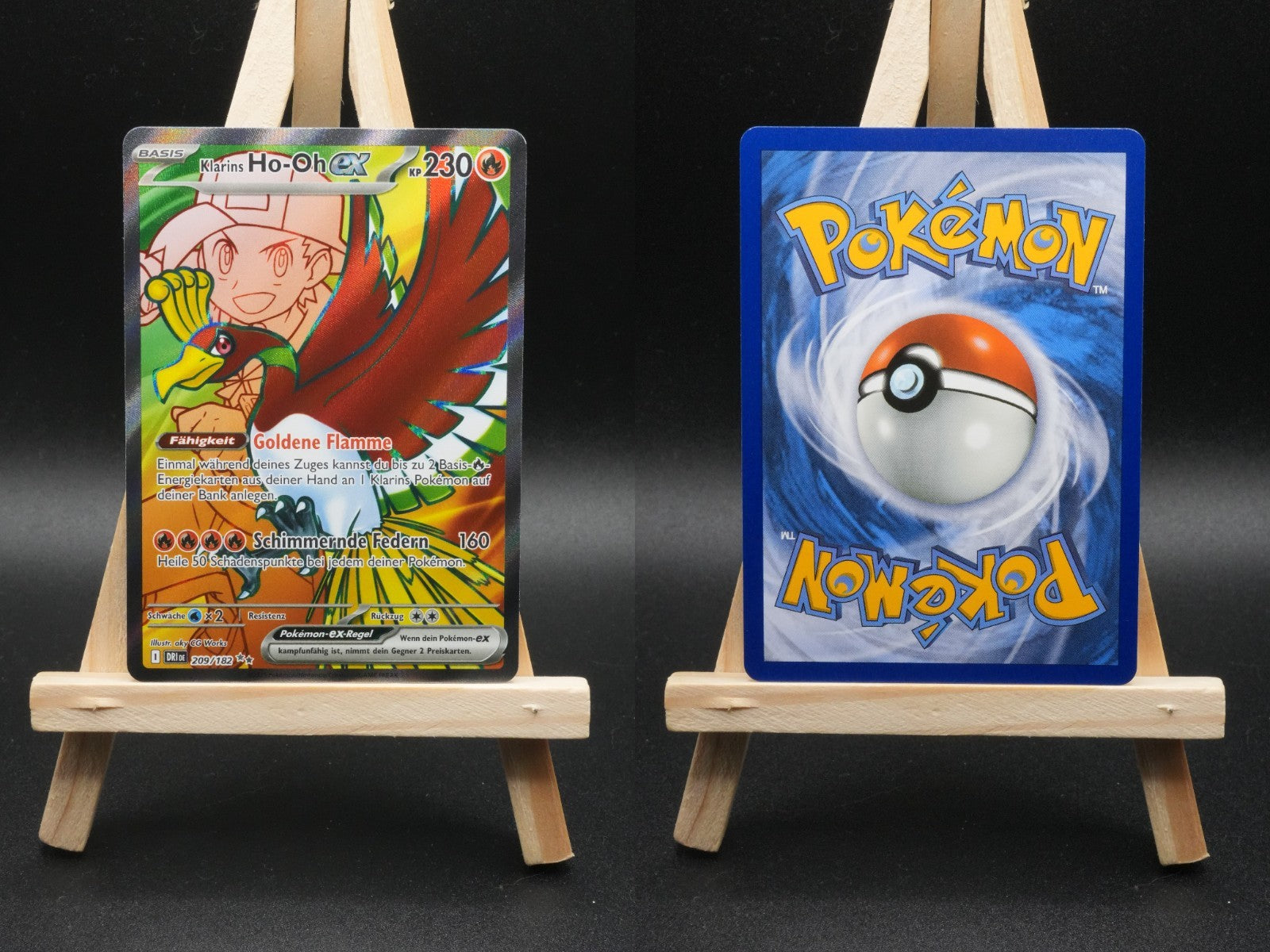 Klarins Ho-Oh ex DRI 209 Ewige Rivalen Pokémon Karte Deutsch Near Mint
