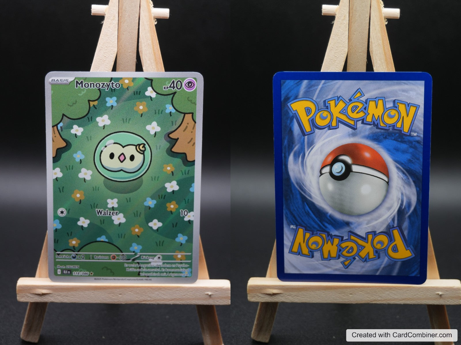 Monozyto BLK 118 Schwarze Blitze Pokémon Karte Deutsch Near Mint