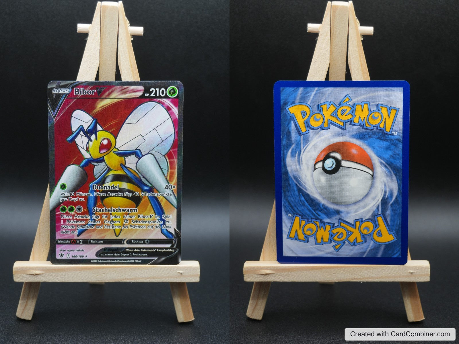 Bibor V ASR 160 Astralglanz Pokémon Karte Deutsch Near Mint