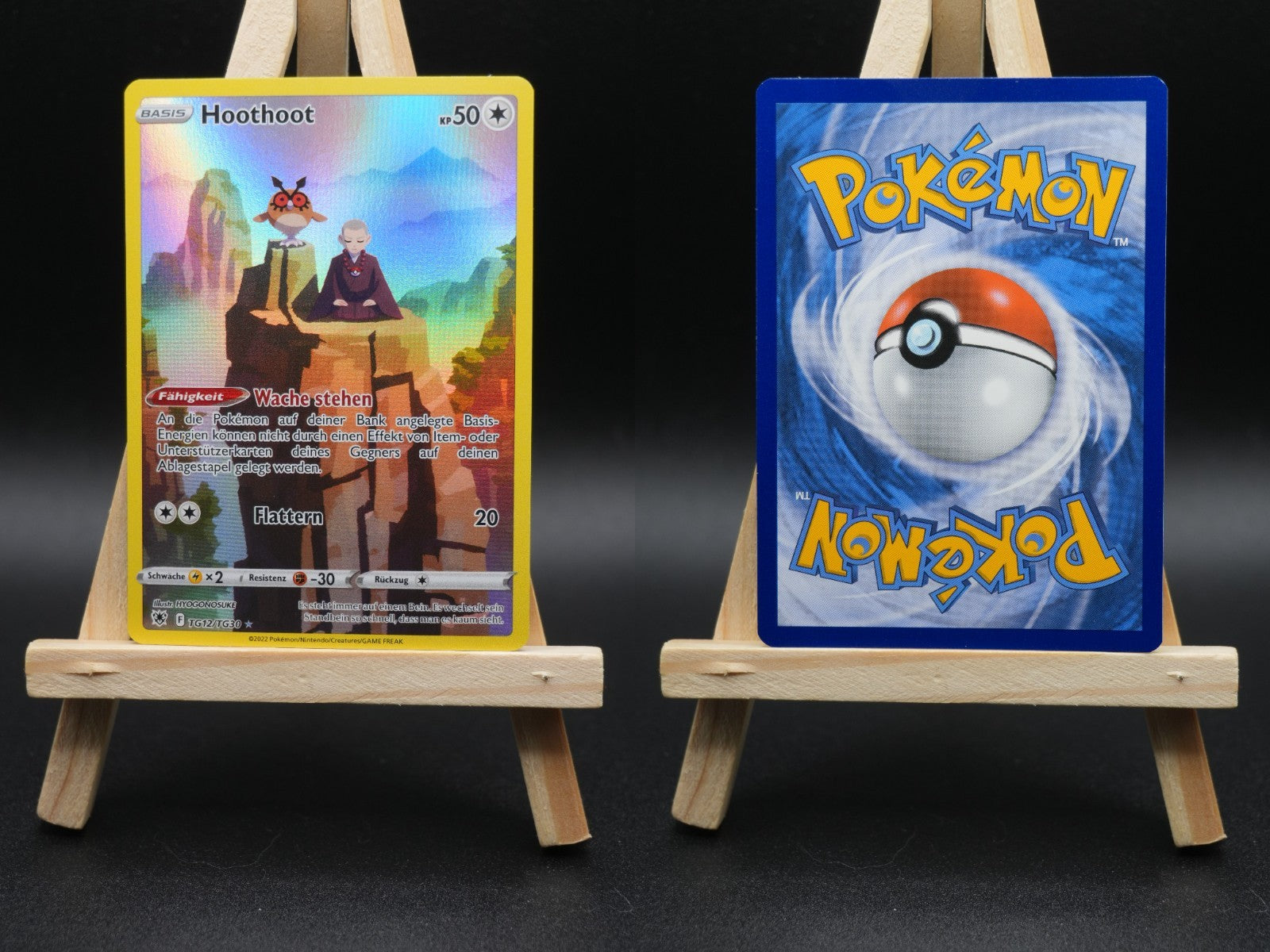 Hoothoot ASR TG12 Astralglanz Pokémon Karte Deutsch Near Mint