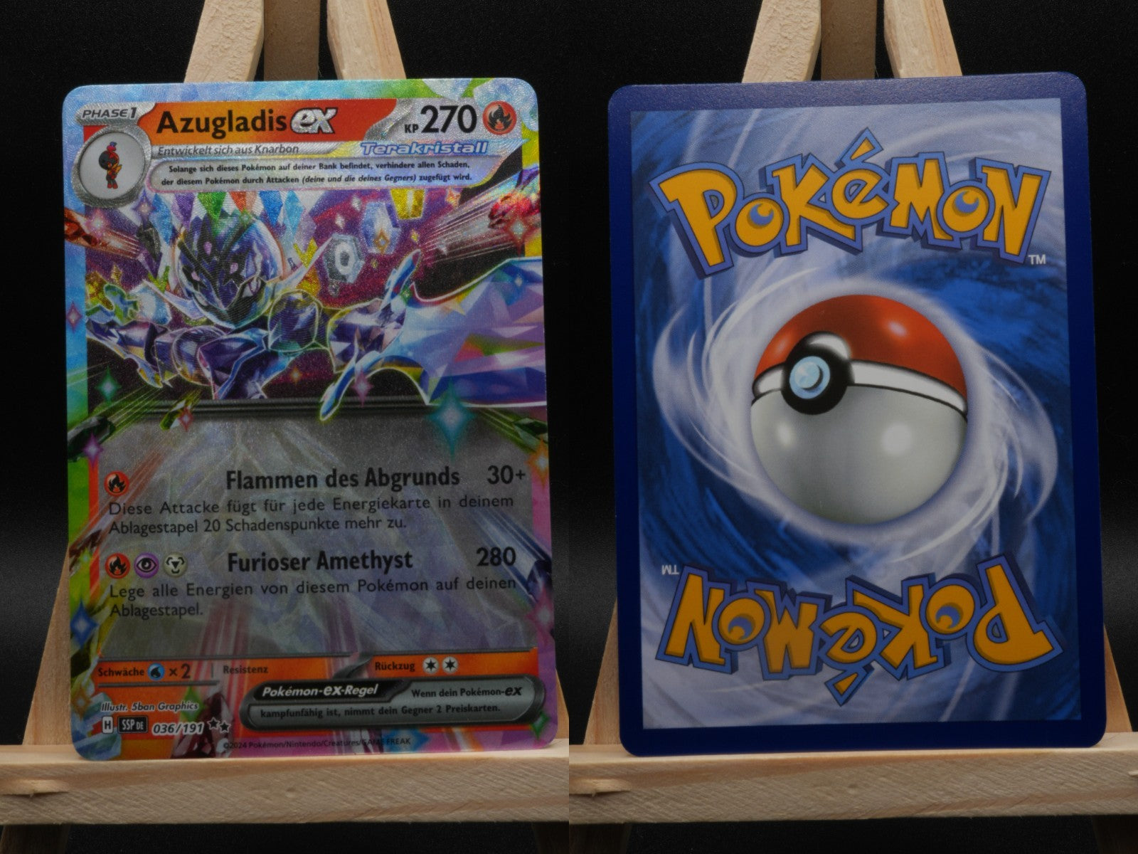 Azugladis ex 036/191 Double Rare Stürmische Funken DE NM Pokémon