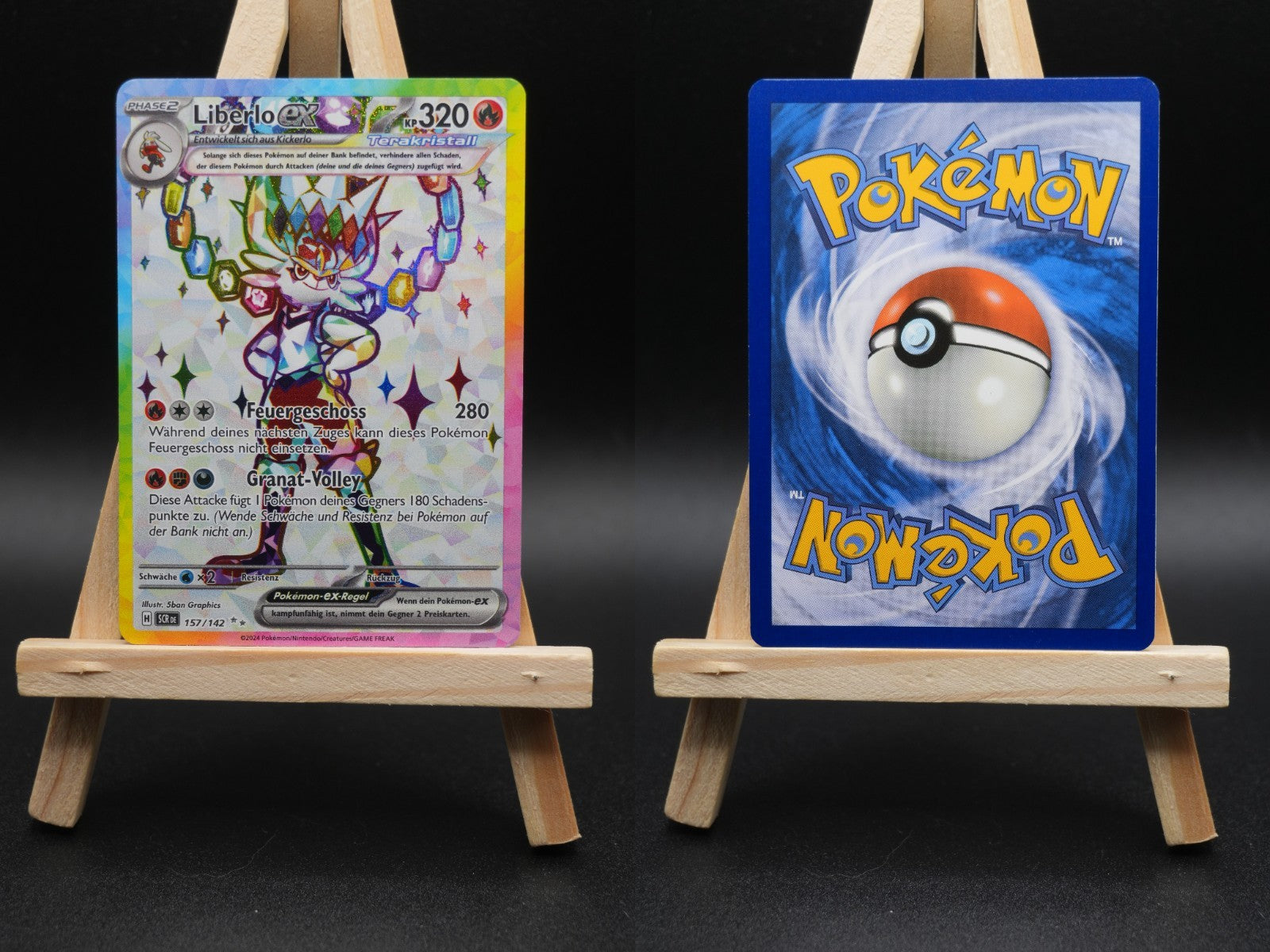 Liberlo ex SCR 157 Stellarkrone Pokémon Karte Deutsch Near Mint
