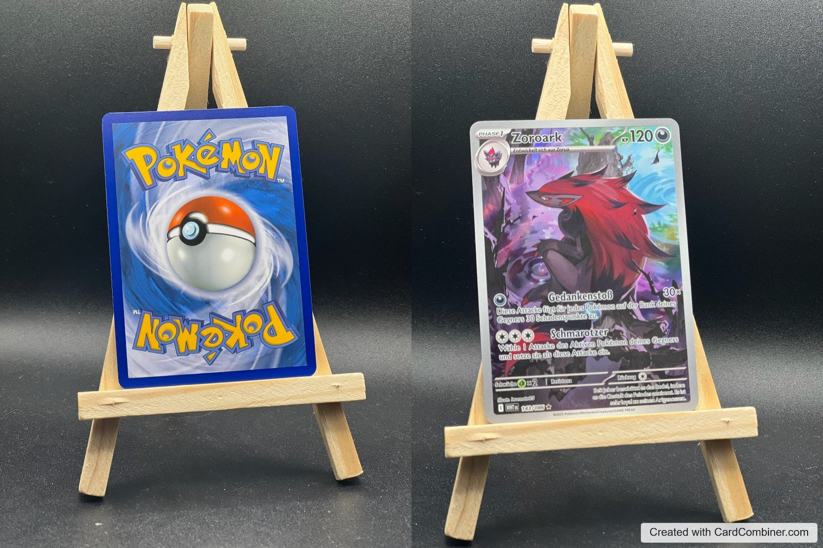 Zoroark WHT 143 Weiße Flammen Pokémon Karte Deutsch Near Mint