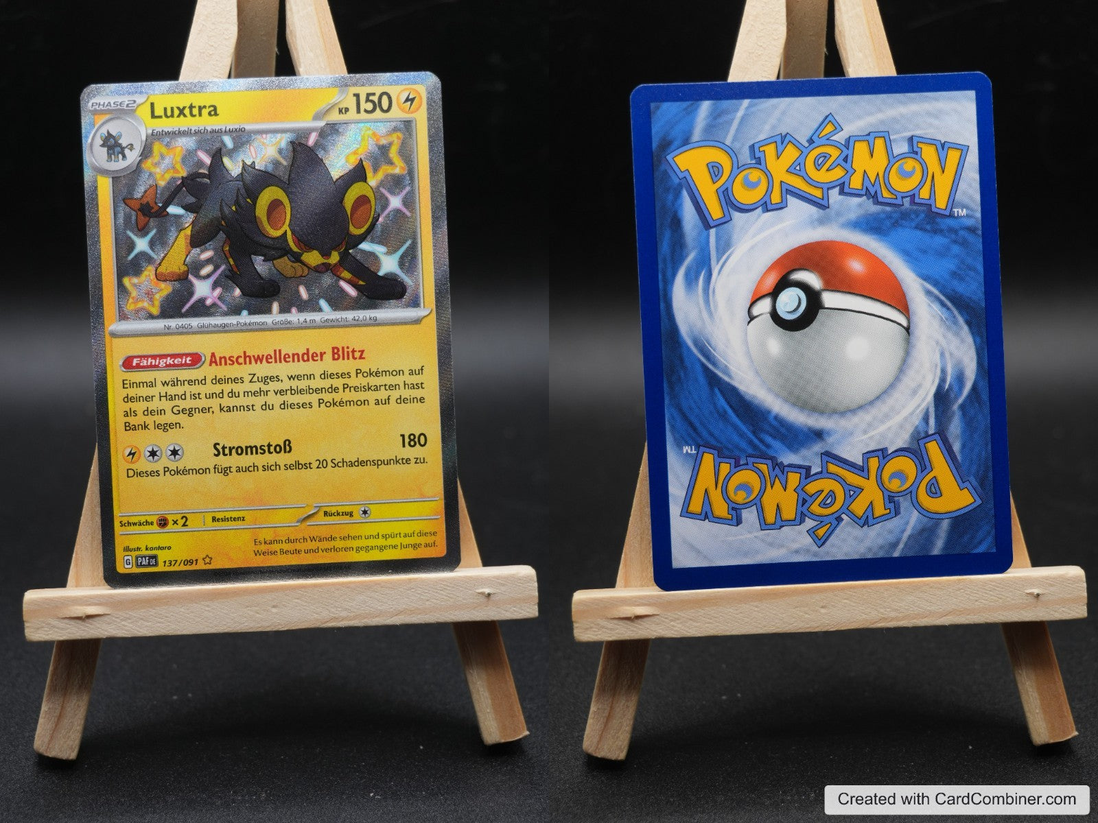 Luxtra PAF 137 Paldeas Schicksale Pokémon Karte Deutsch Near Mint