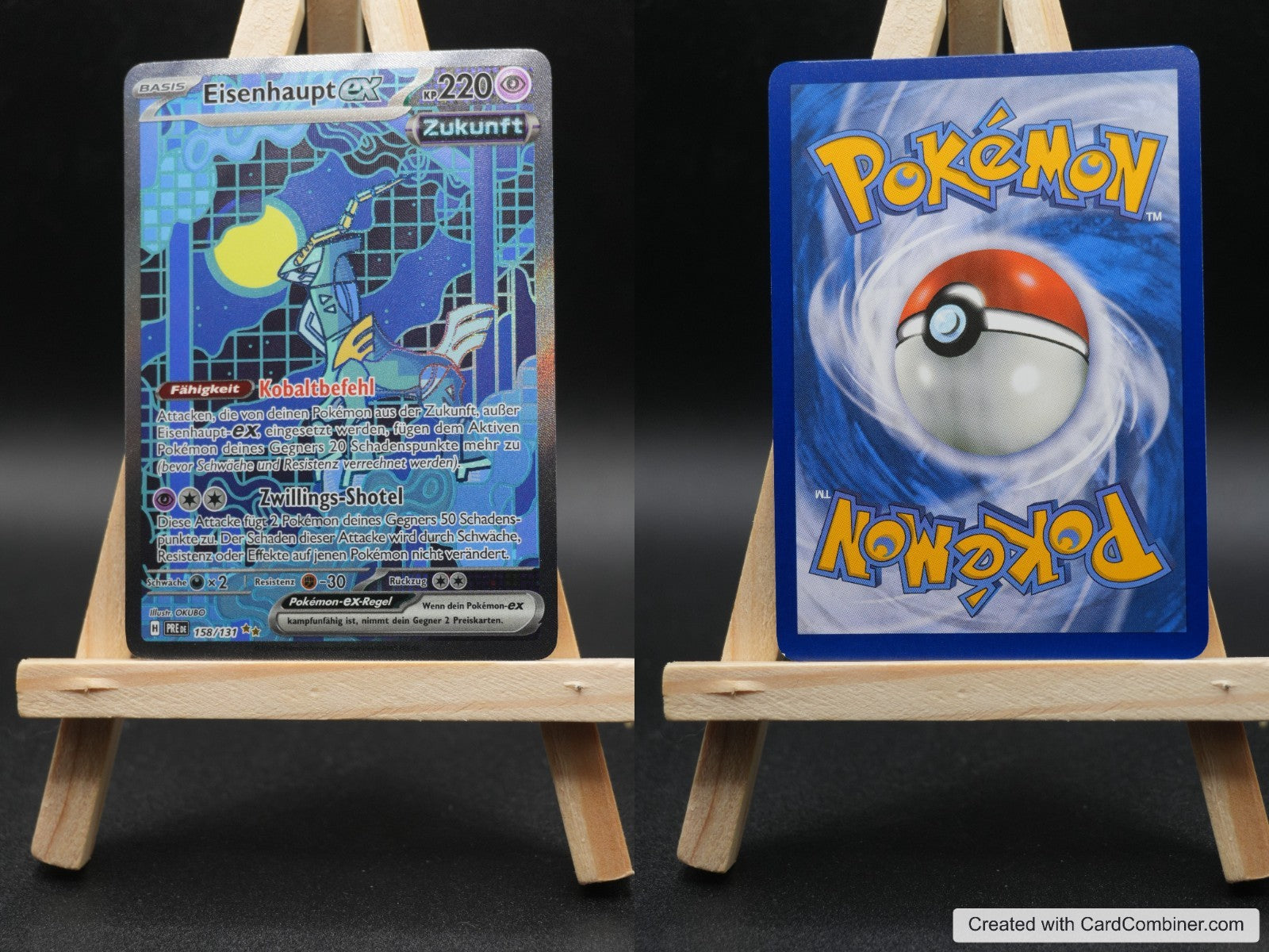 Eisenhaupt ex PRE 158 Prismatische Entwicklungen Pokémon Karte Deutsch Near Mint