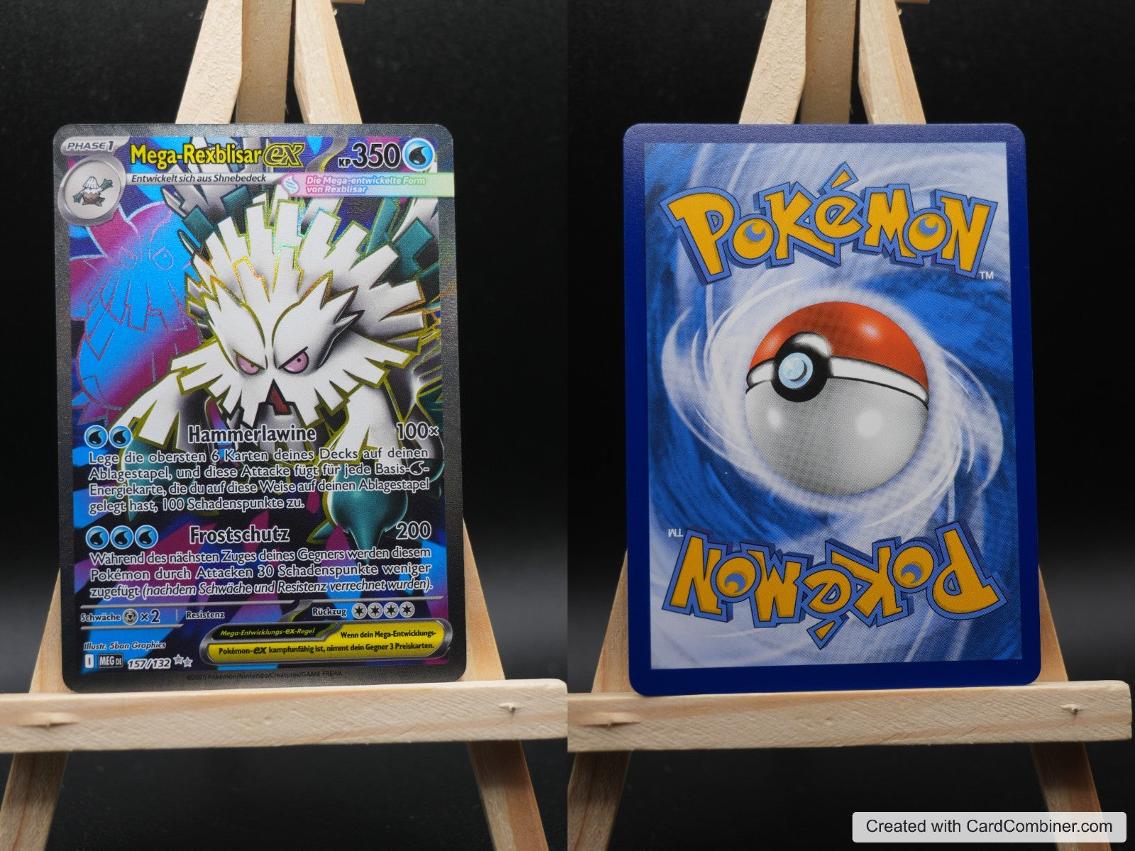 Mega Rexblisar ex MEG 157 Mega-Entwicklung Pokémon Karte Deutsch Near Mint