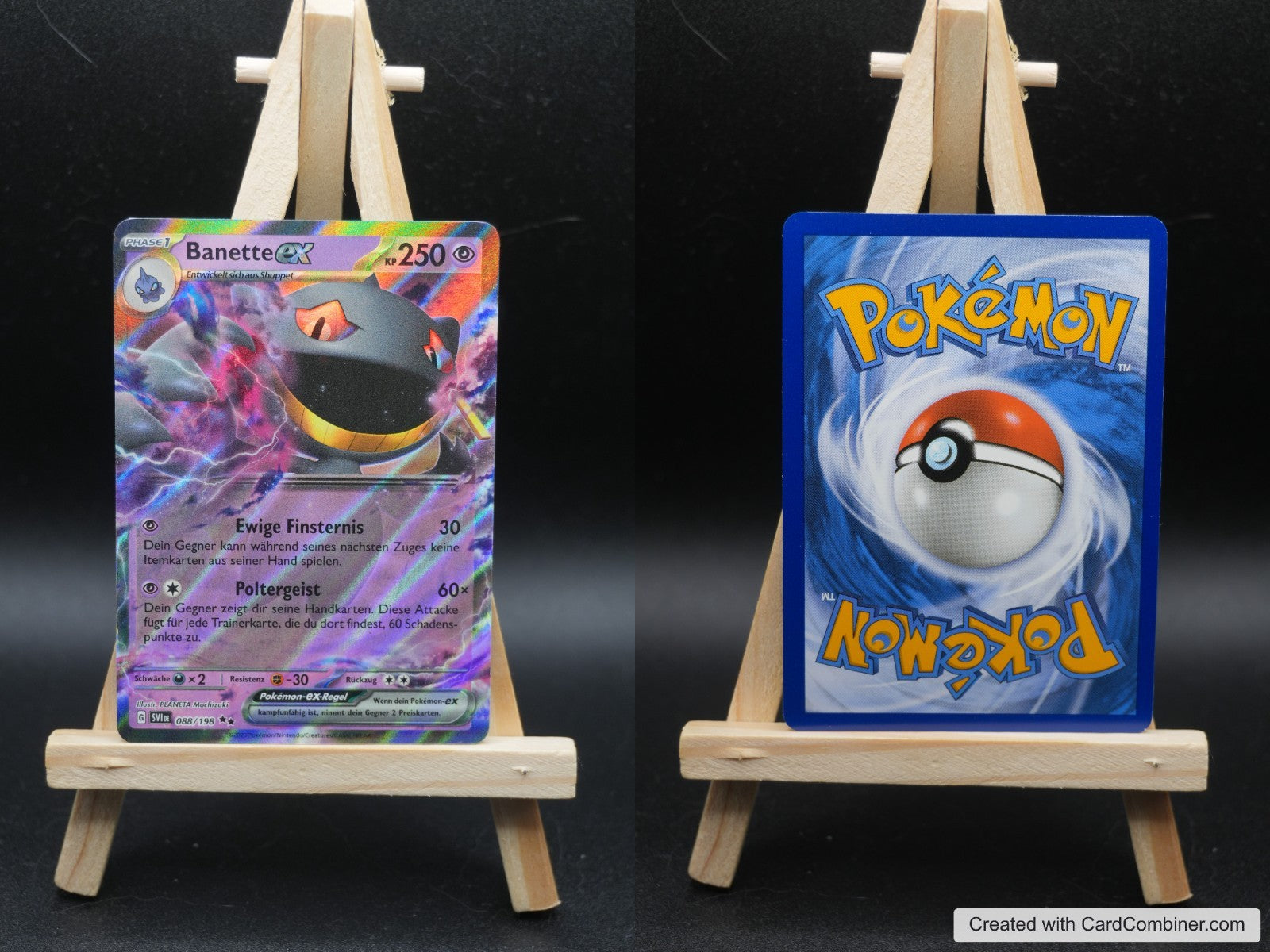 Banette ex SVI 088 Karmesin und Purpur Pokémon Karte Deutsch Near Mint