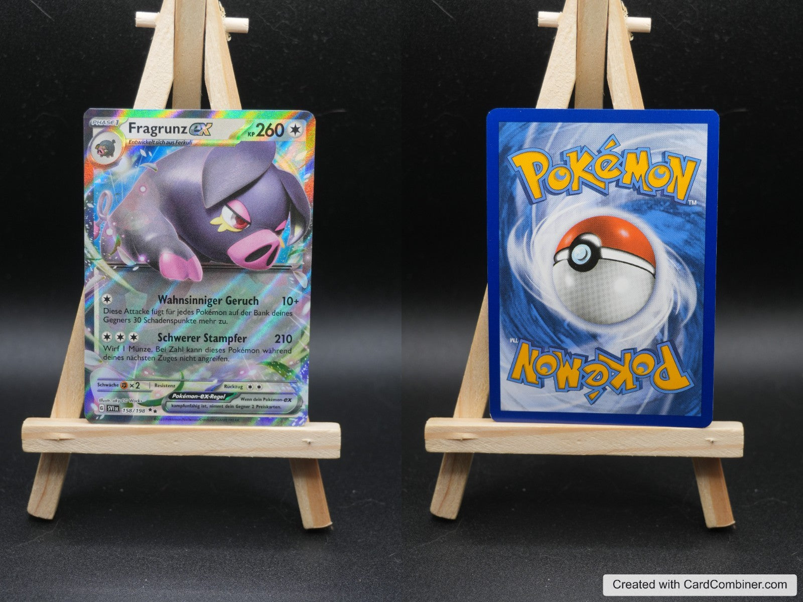 Fragrunz ex SVI 158 Karmesin und Purpur Pokémon Karte Deutsch Near Mint