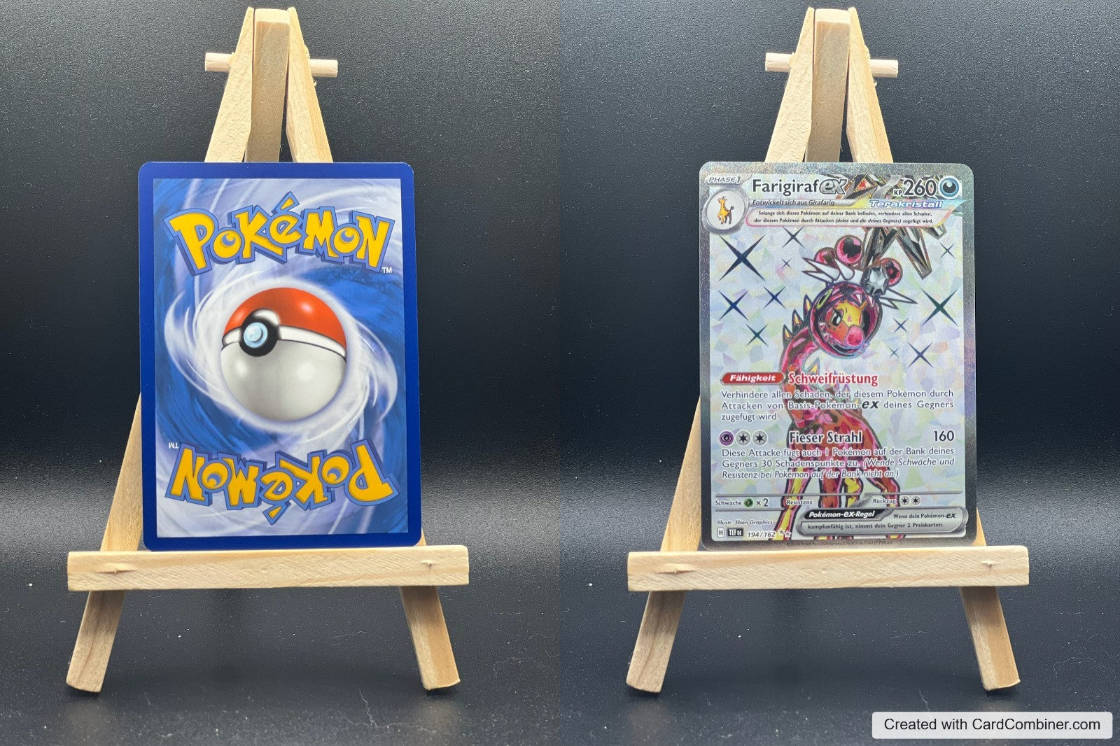 Farigiraf ex TEF 194 Gewalten der Zeit Pokémon Karte Deutsch Ne
