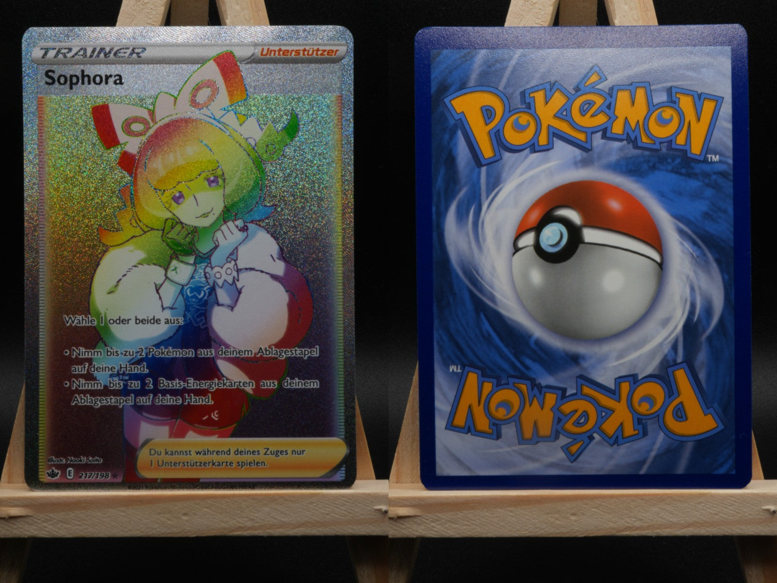 Sophora 217/198 Rainbow Rare Schaurige Herrschaft DE NM Pokémon