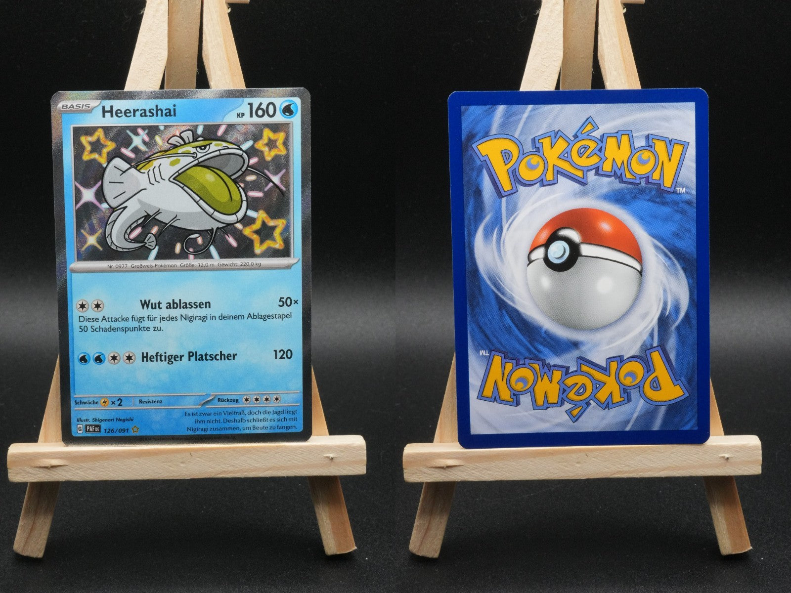 Heerashai PAF 126 Paldeas Schicksale Pokémon Karte Deutsch Near Mint