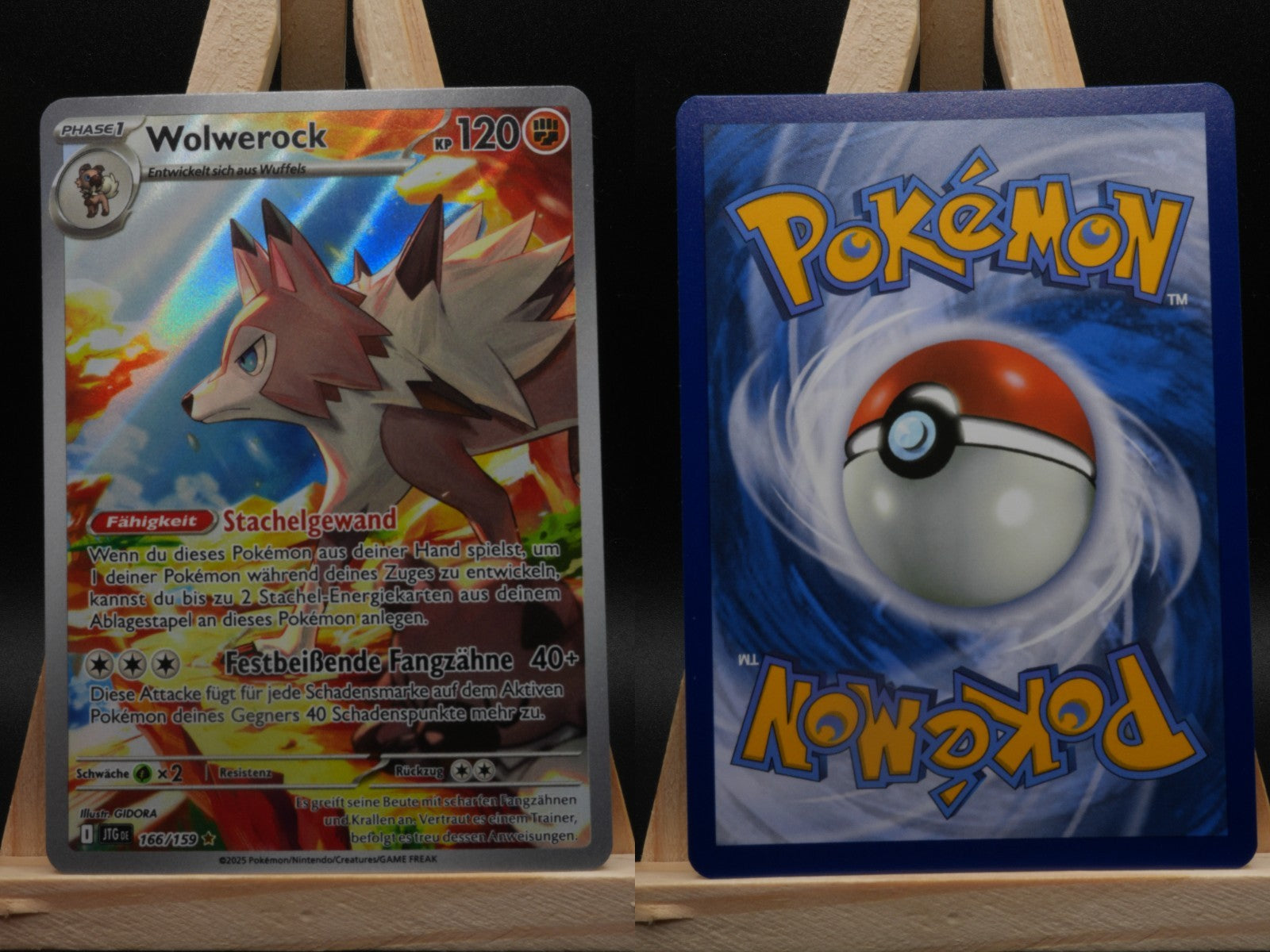 Wolwerock 166/159 Illustration Rare Reisegefährten DE NM Pokémon